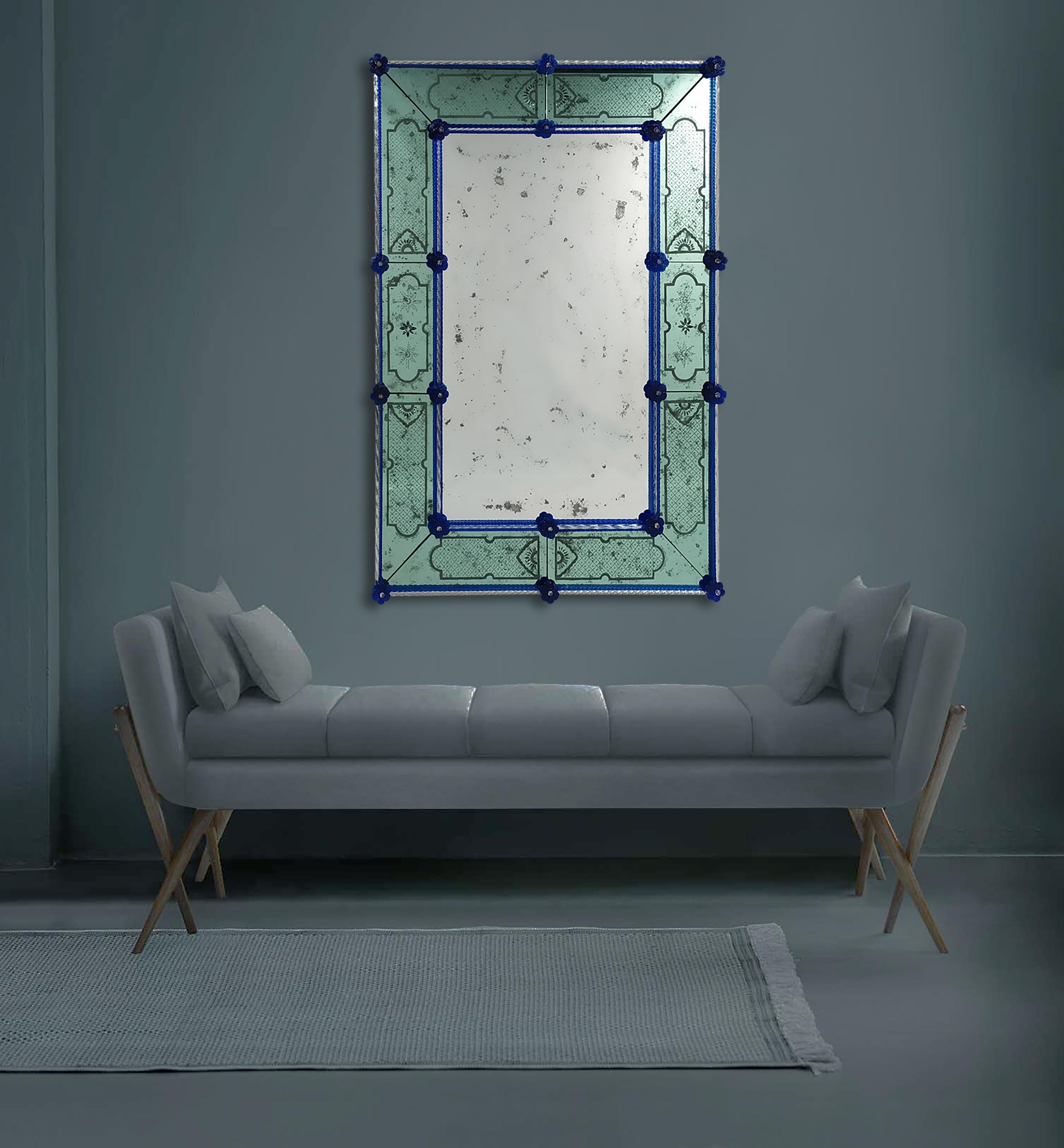 Set di 2 specchiere di lusso di Murano 