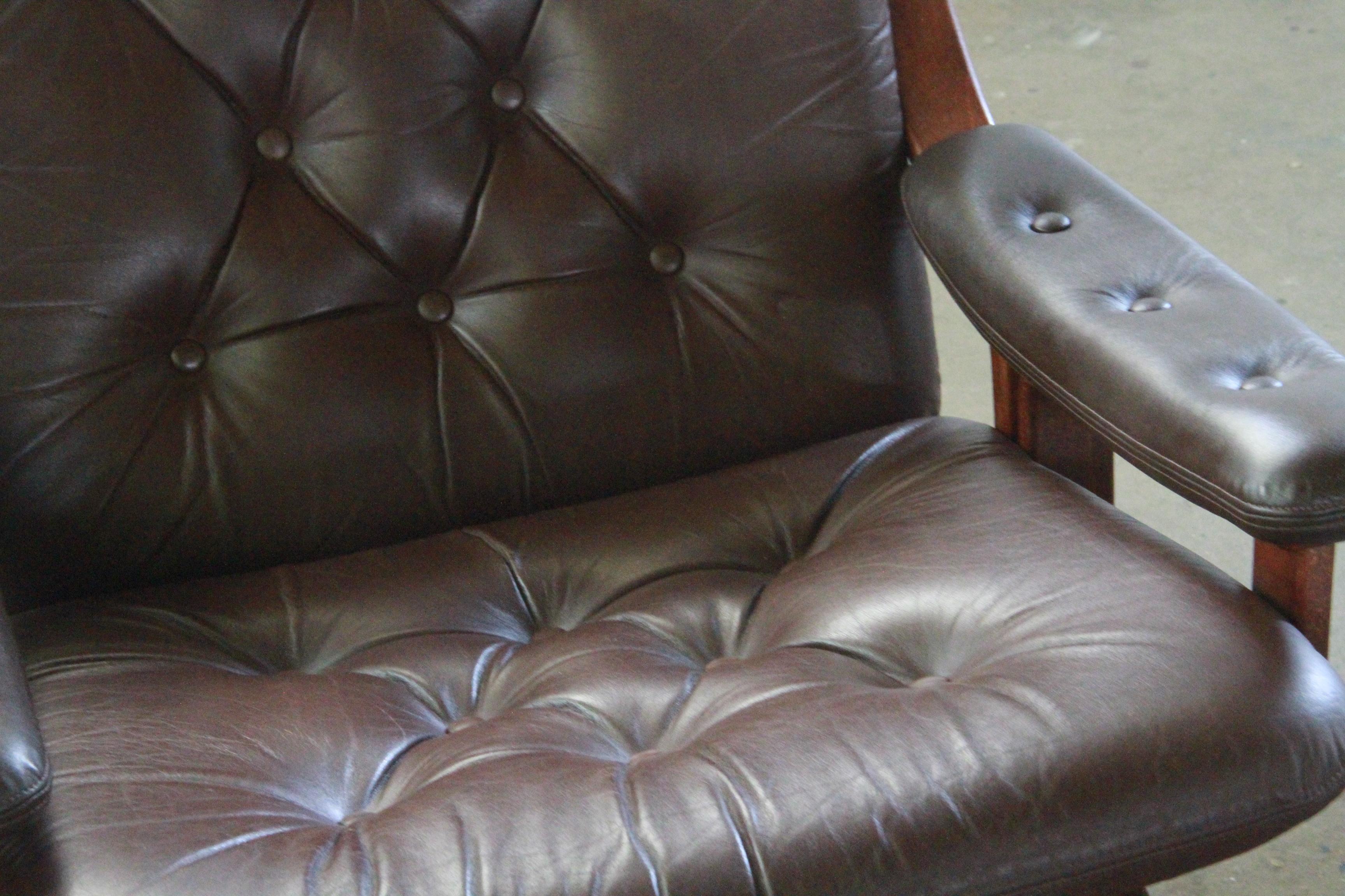 Ensemble de 2 fauteuils cantilever attr. Jon Hjortdal, Velledalen 1970 en vente 7