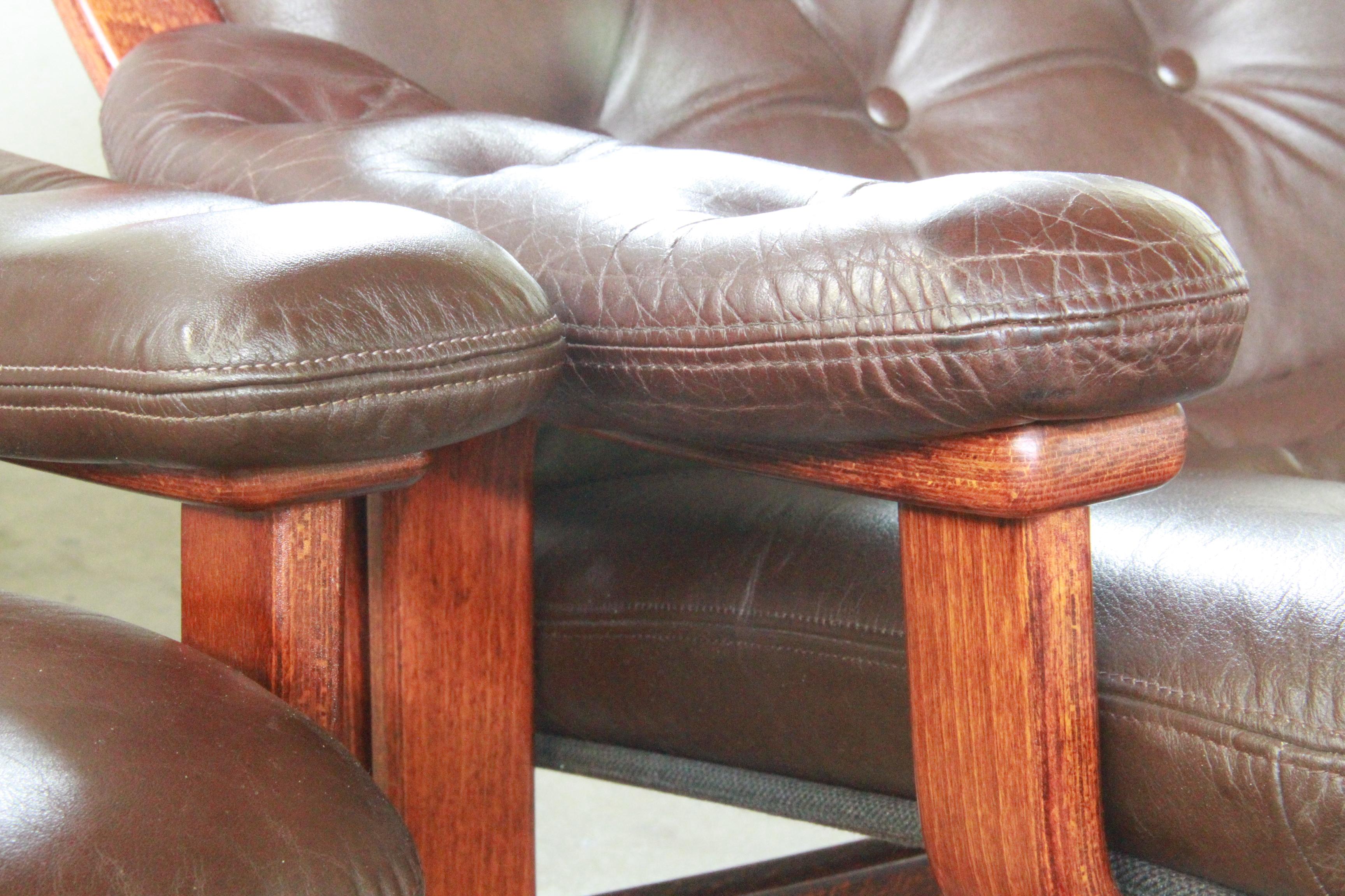 Ensemble de 2 fauteuils cantilever attr. Jon Hjortdal, Velledalen 1970 en vente 10