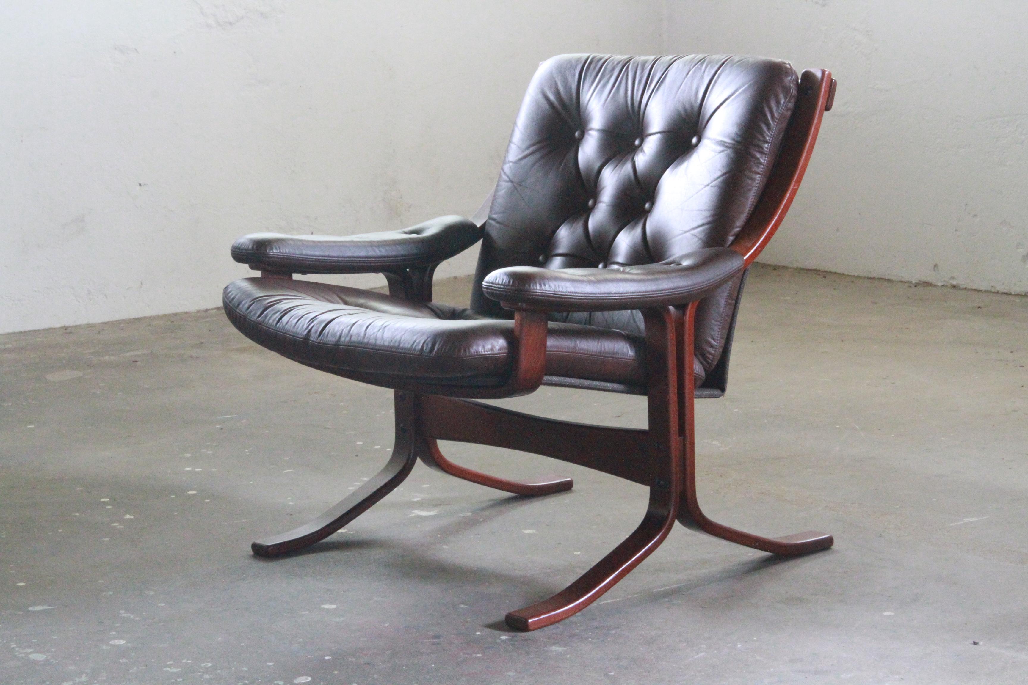 Ensemble de 2 fauteuils cantilever attr. Jon Hjortdal, Velledalen 1970 en vente 2