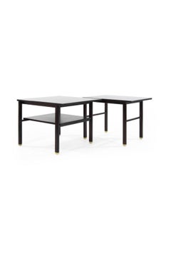 Set of 2 Cantilever End Tables by Dunbar