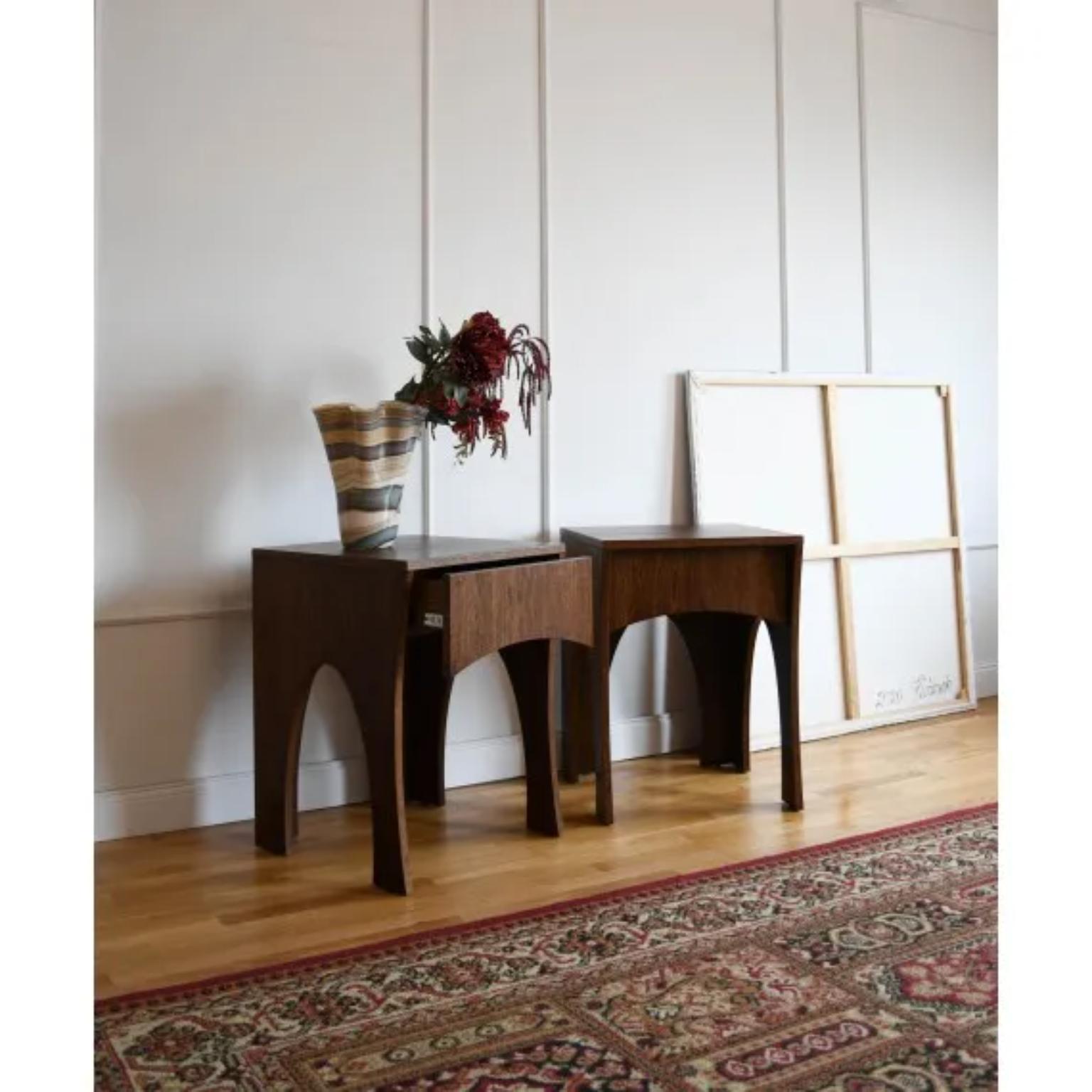 Post-Modern Set Of 2 Capricorn Nightstands by Pastform For Sale