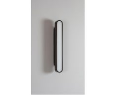 Set of 2 Capsule Black Wall Lights by Square in Circle