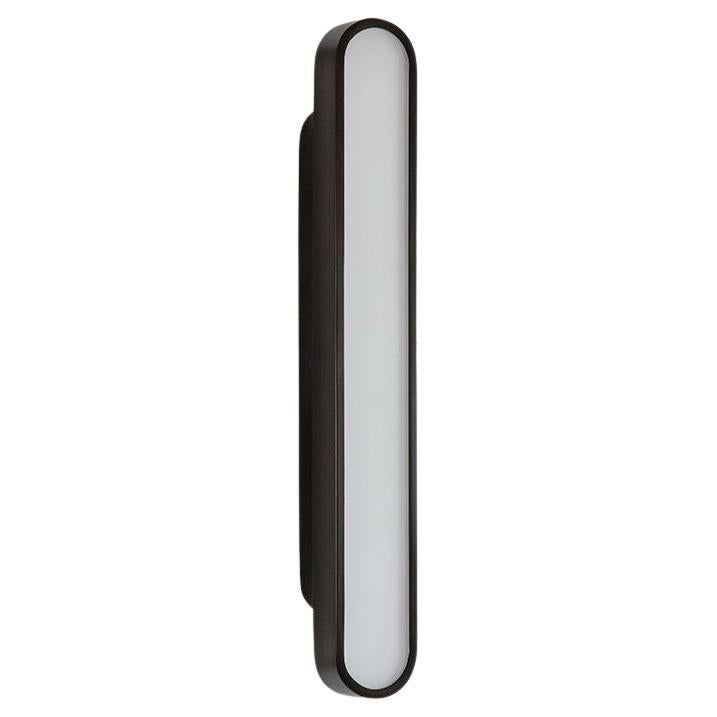 Set of 2 Capsule Black Wall Lights by Square in Circle