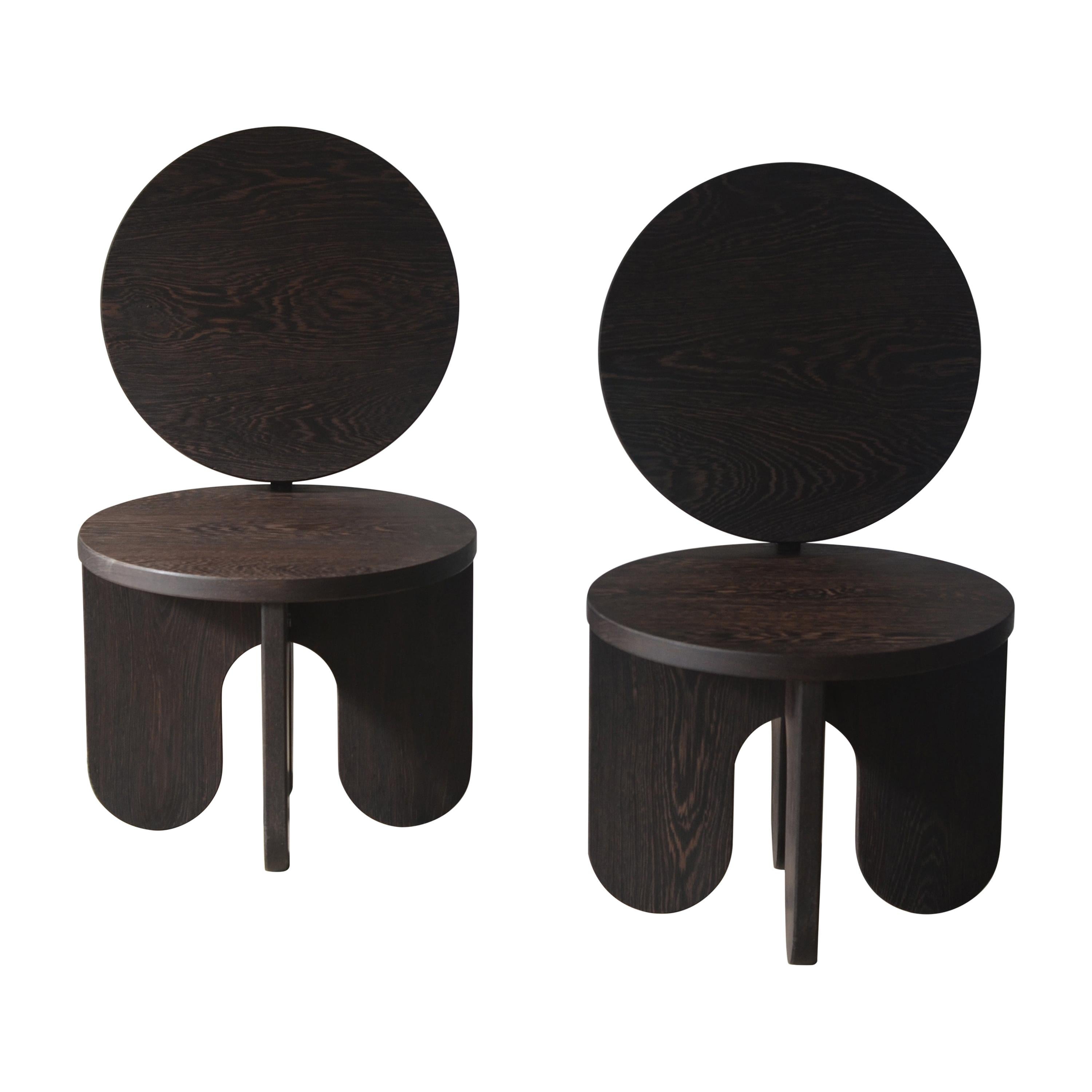 Set of 2 Capsule Lounge Chairs by Owl For Sale