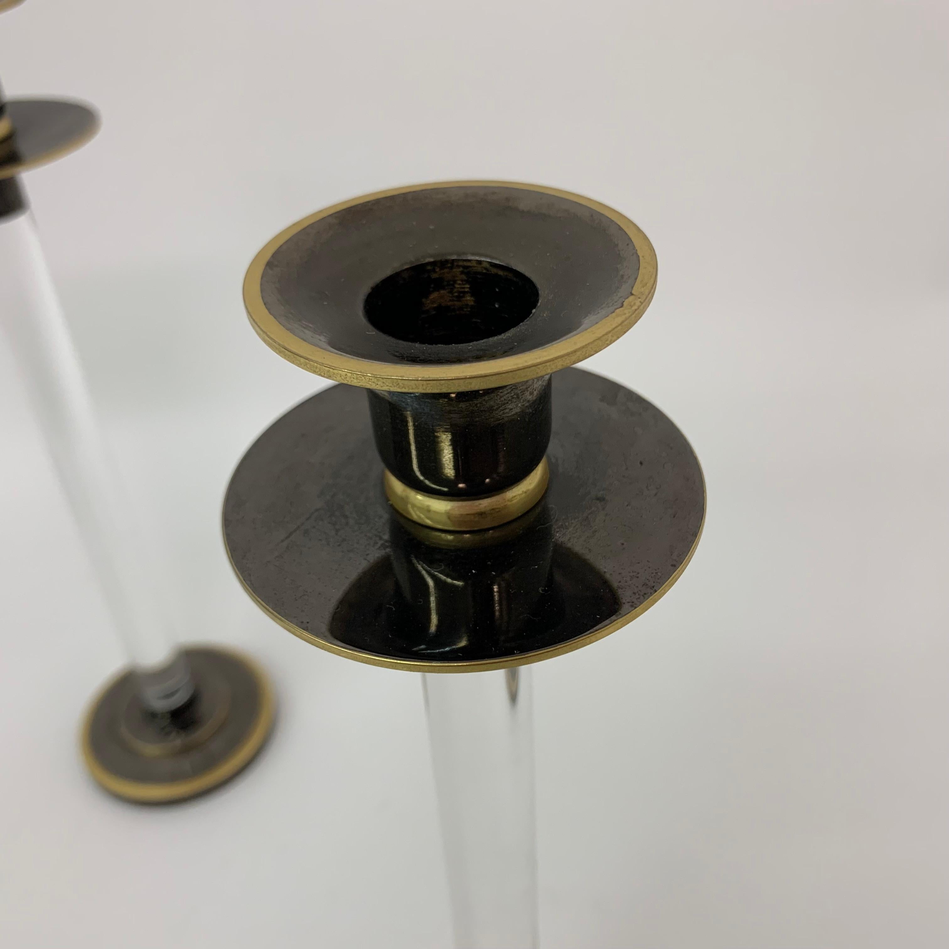 Set di 2 candele in lucite Caravell, anni '70 in vendita 10