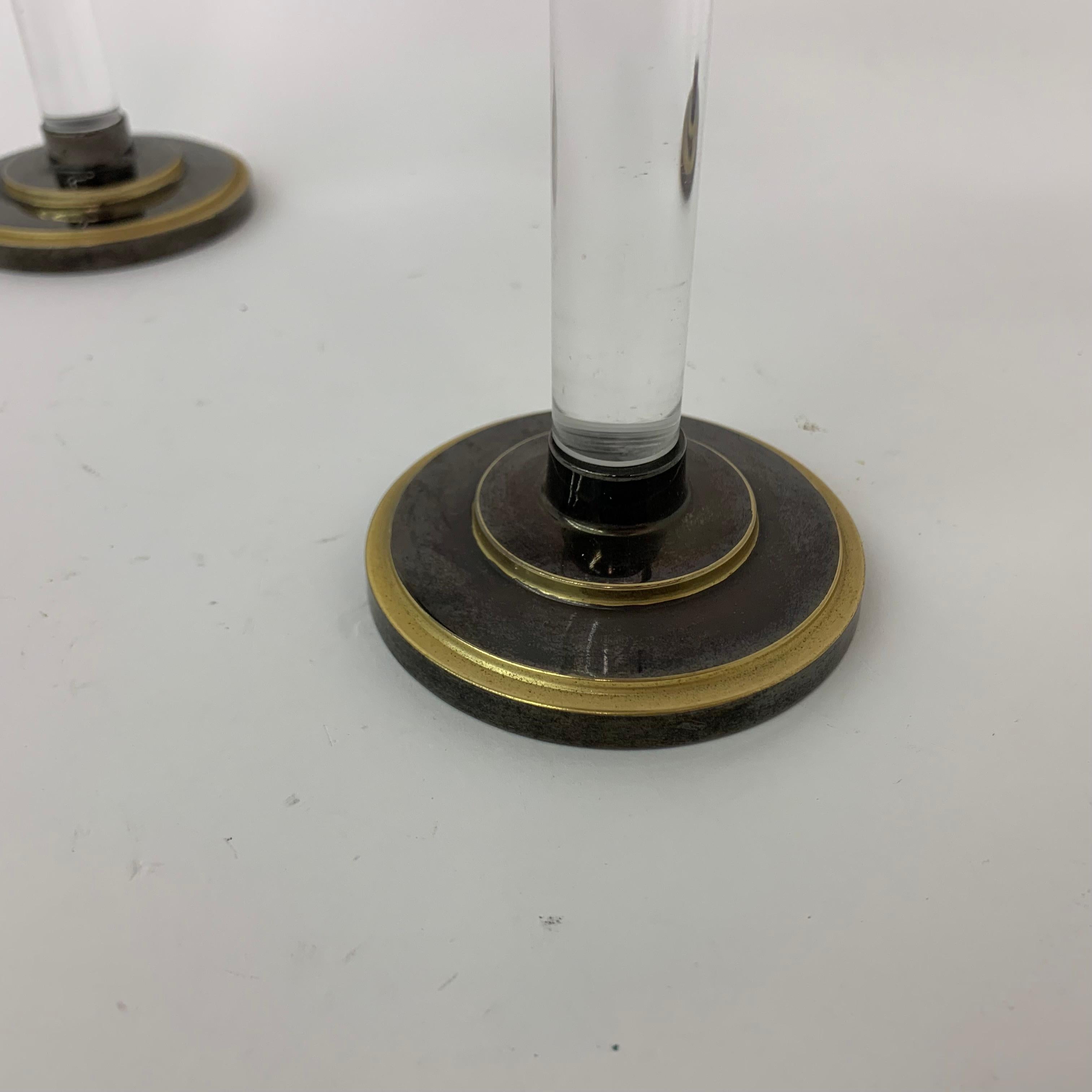 Set di 2 candele in lucite Caravell, anni '70 in vendita 11
