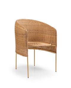 Set of 2 Caribe Natural Lounge Chair by Sebastian Herkner