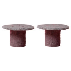 Set of 2 Carpet Matter Low Side Table by Riccardo Cenedella