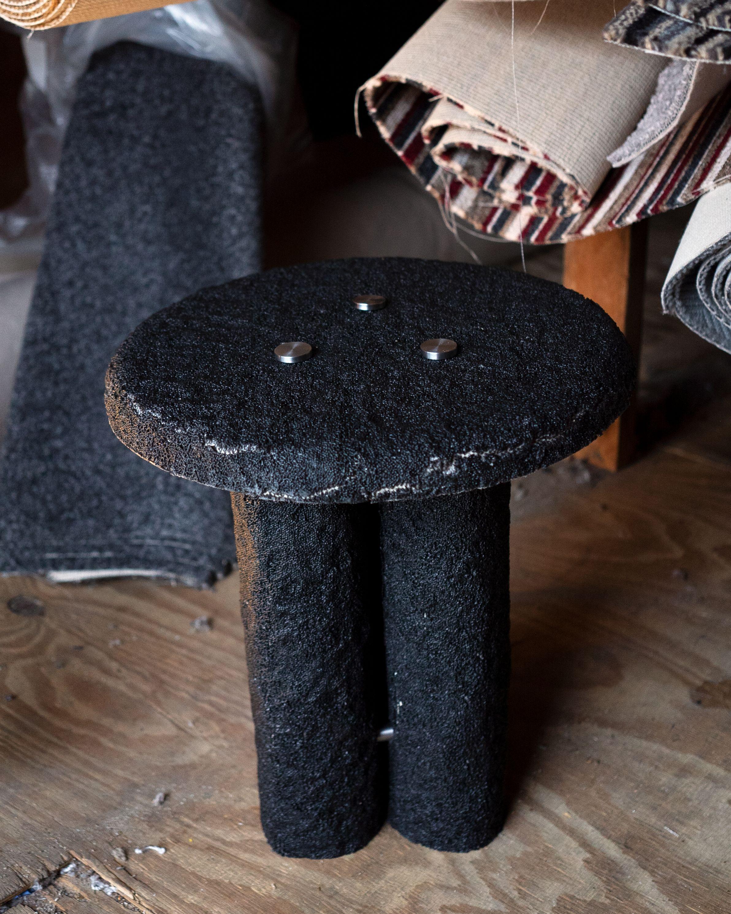 Other Set of 2 Carpet Matter Side Table by Riccardo Cenedella For Sale
