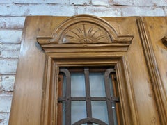 Vintage Set of 2 Carved Doors from Egypt with Original Ironwork