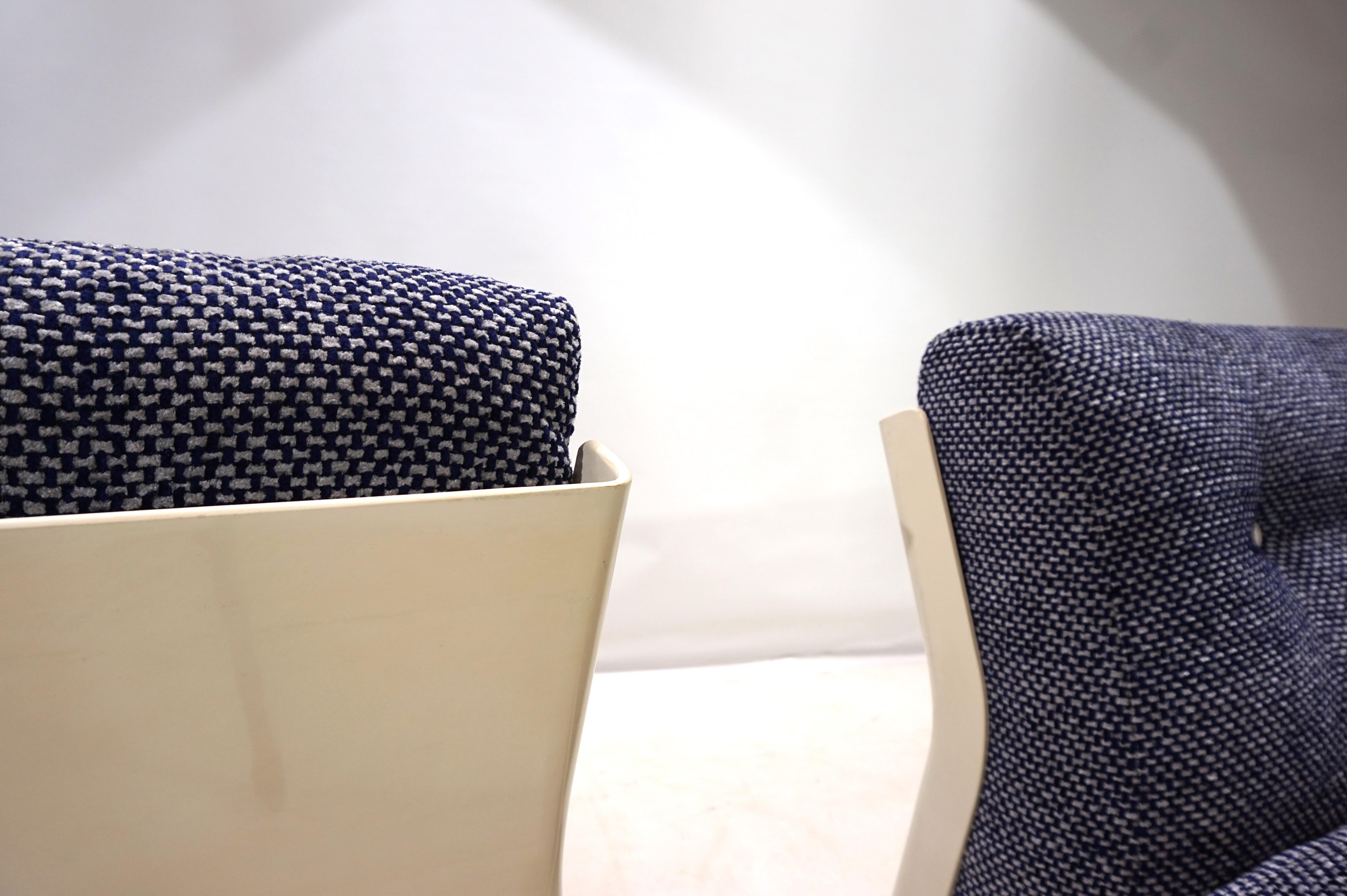 Set of 2 C&B Italia Amanta lounge modular chairs by Mario Bellini, 1970. en vente 11
