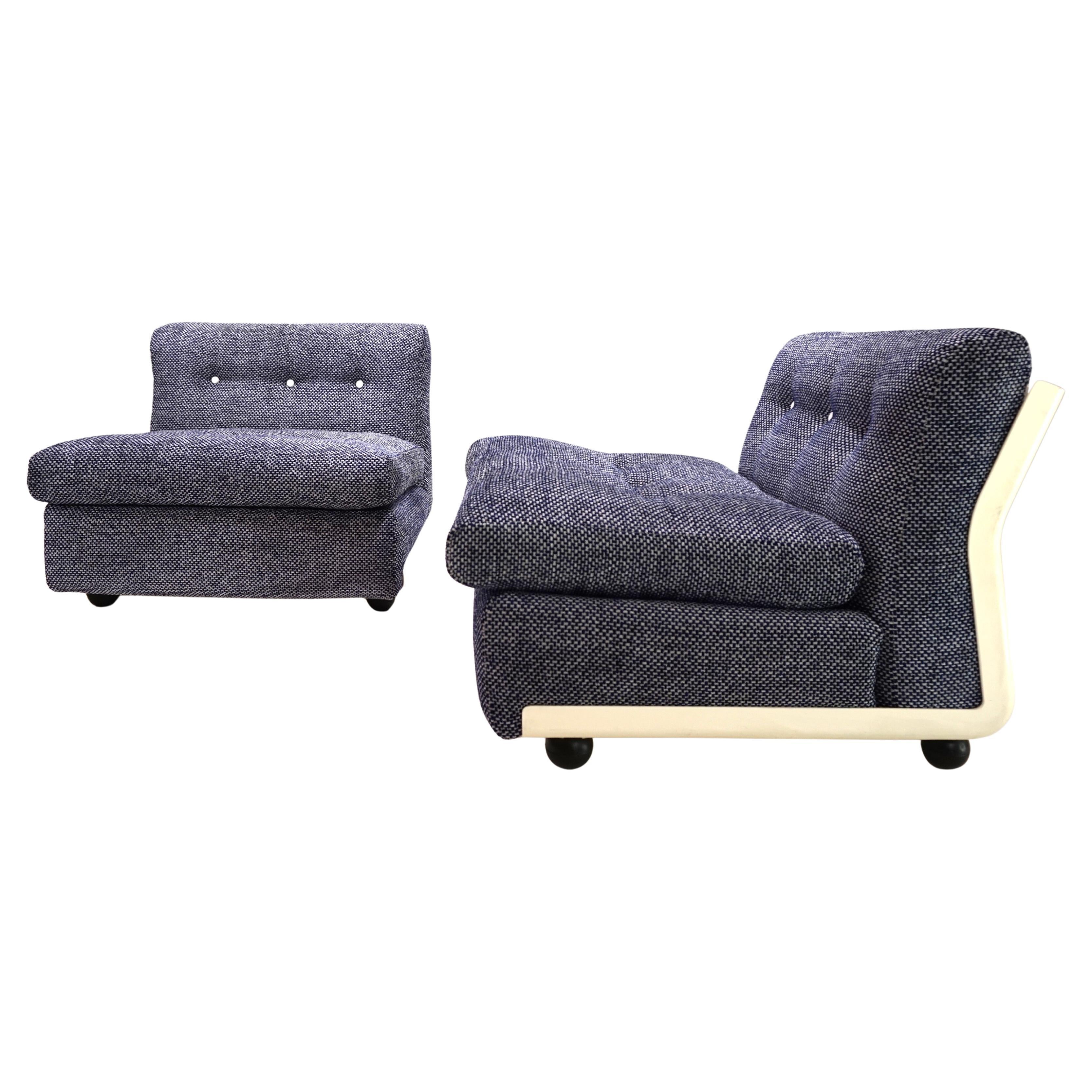 Conjunto de 2 sillones modulares C&B Italia Amanta lounge de Mario Bellini, 1970 en venta