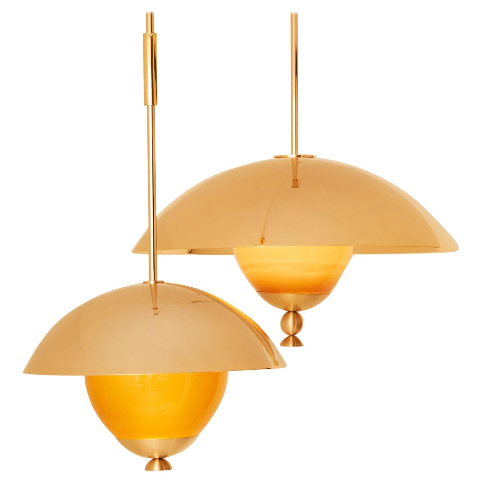 Set of 2 Celeste Pendant Light by Mydriaz For Sale