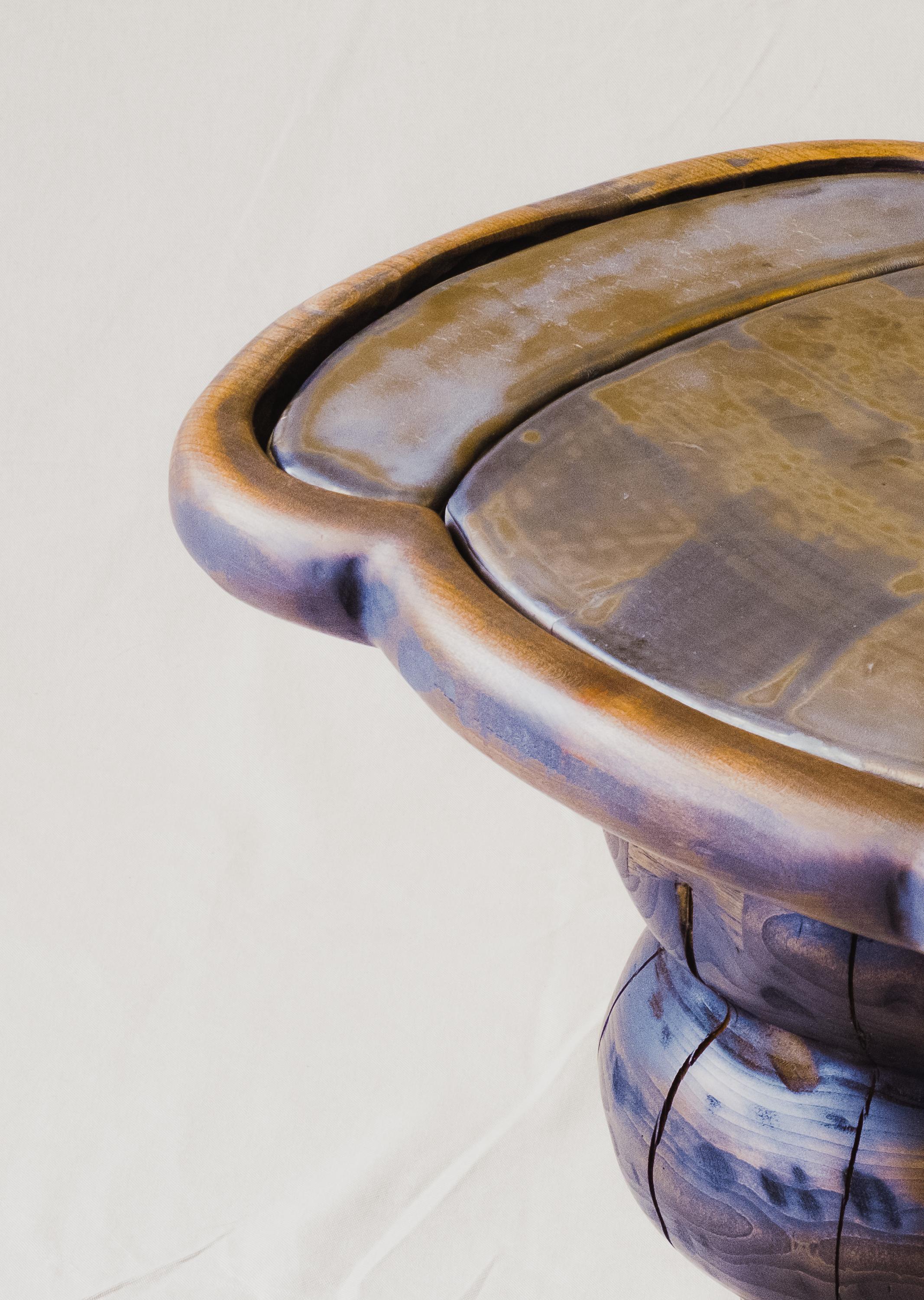 Ensemble de 2 tables de chevet européennes en cerisier massif de Marco Calhau Neuf - En vente à Geneve, CH