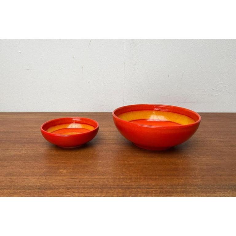 Set of 2 Ceramic Bowls from Baldelli, Italy, 1970s In Excellent Condition For Sale In Hamburg, DE
