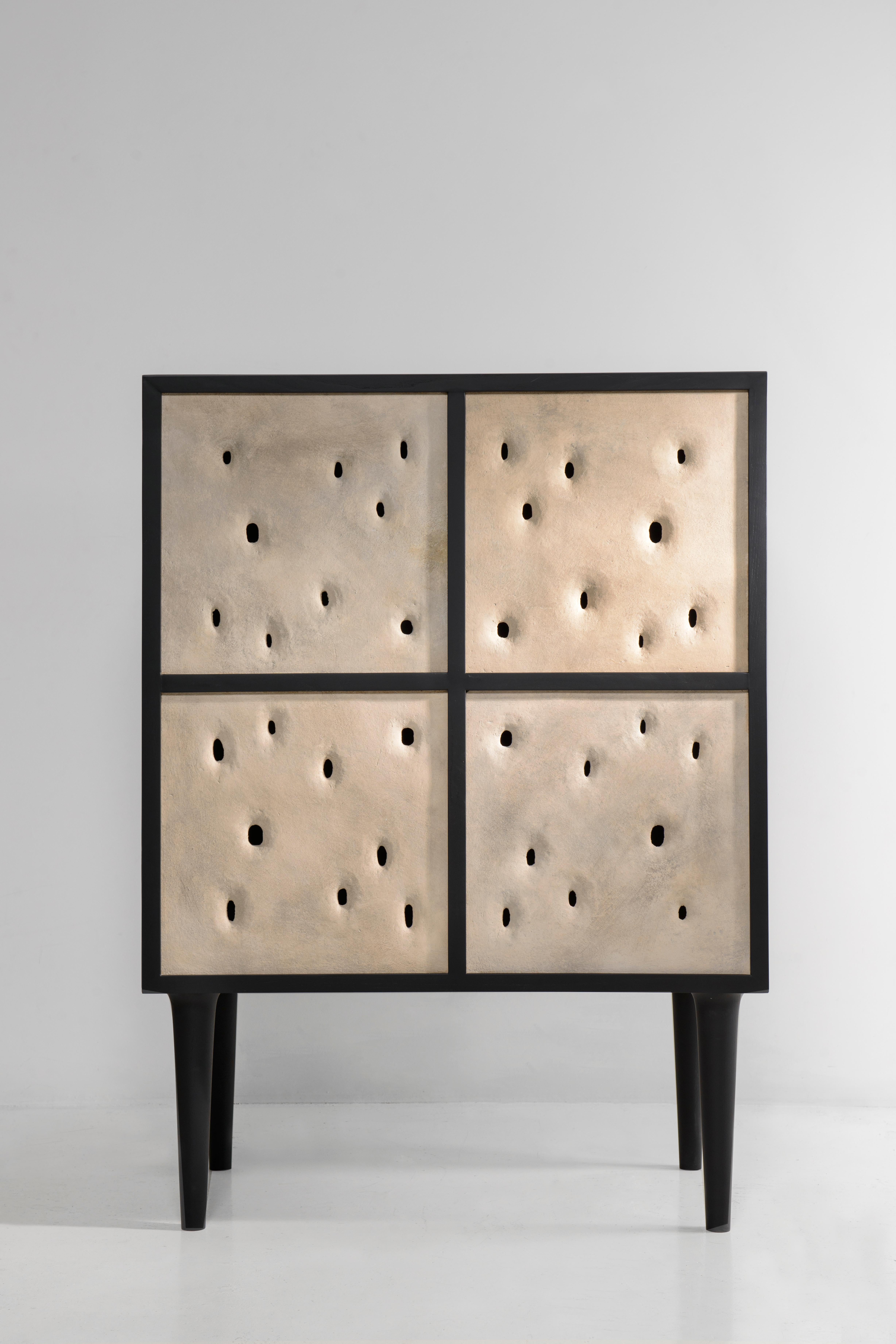 Set of 2 Ceramic Contemporary Cabinets by FAINA In New Condition For Sale In Geneve, CH