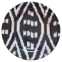 Set de 2 platos de postre de cerámica Ikat - Estilo #08