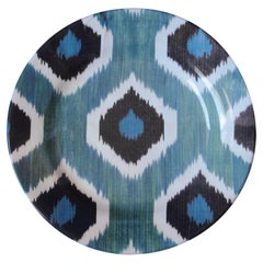 Set de 2 Platos de Cerámica Ikat para Postre - Estilo #123