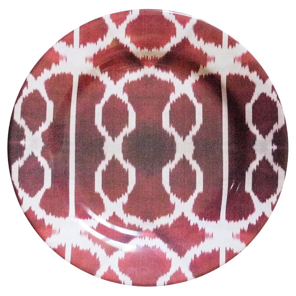 Set de 2 platos de postre de cerámica Ikat - Estilo #88
