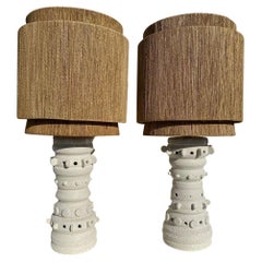 Set of 2 Ceramic Lamp by Olivia Cognet