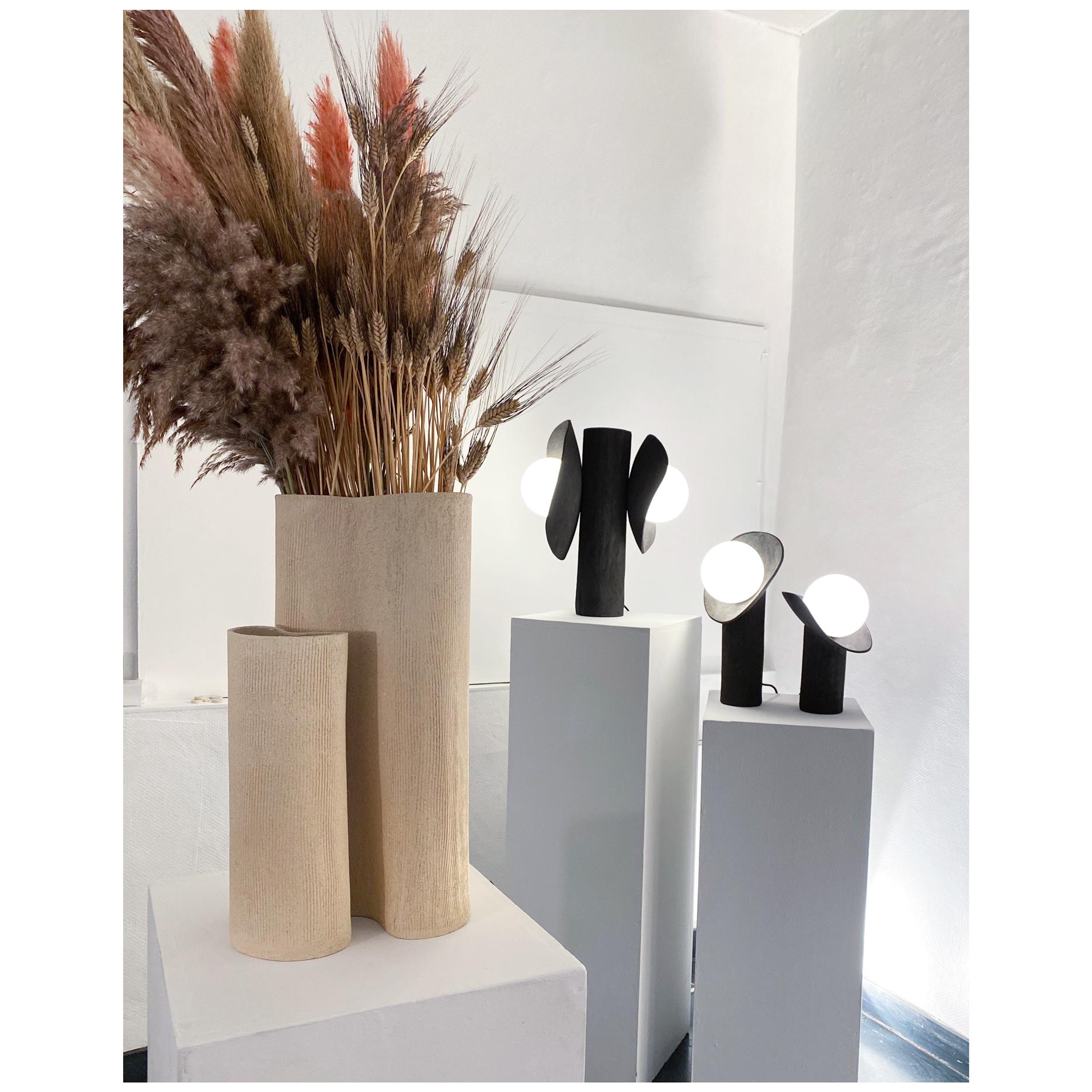 Set of 2 Ceramic Lamps by Olivia Cognet 3