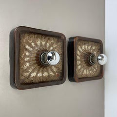 set of 2 Ceramic "POP ART" Fat Lava Wall Light, Hustadt Leuchten, Germany, 1970