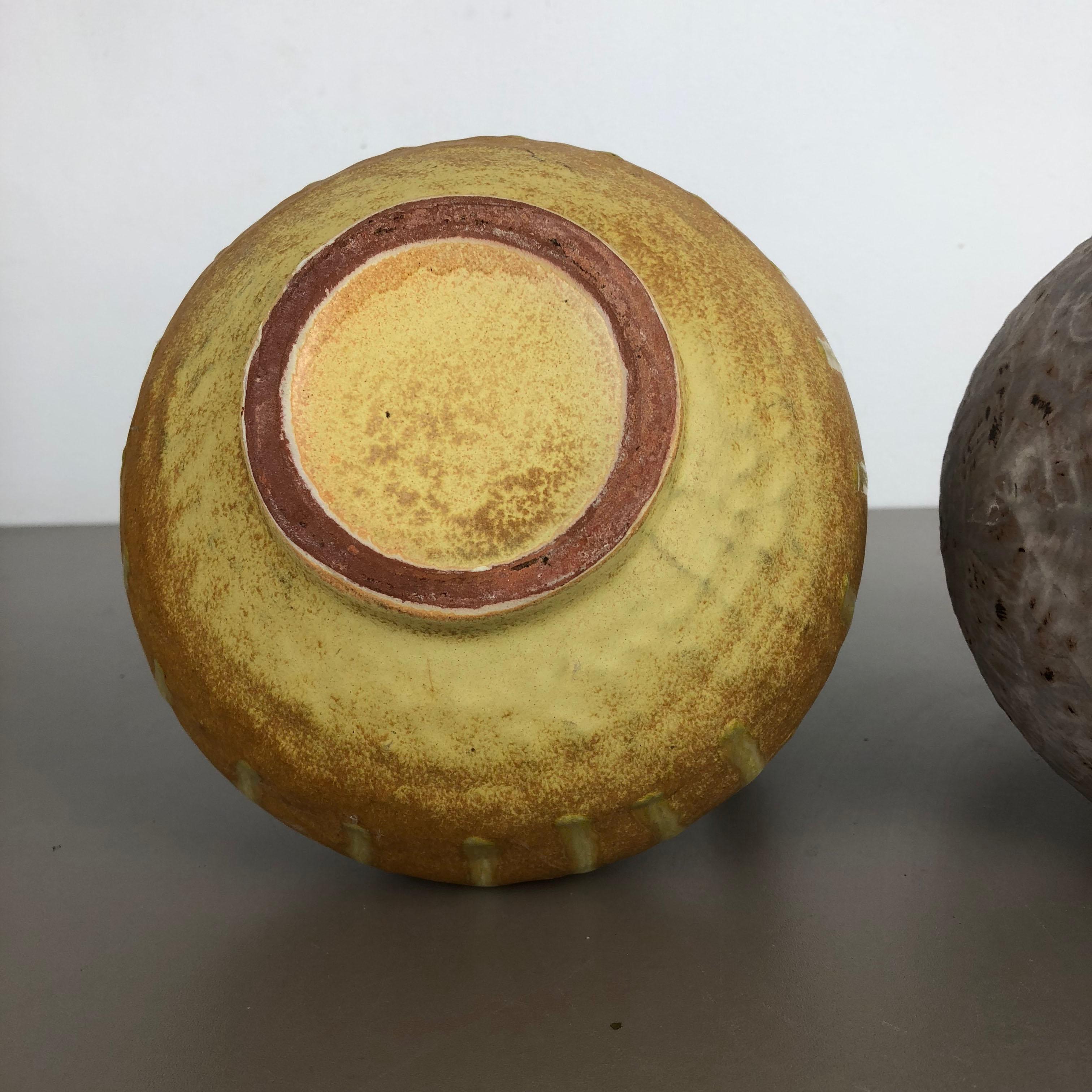 Set of 2 Ceramic Pottery Vase Heinz Siery Carstens Tönnieshof, Germany, 1970s For Sale 9