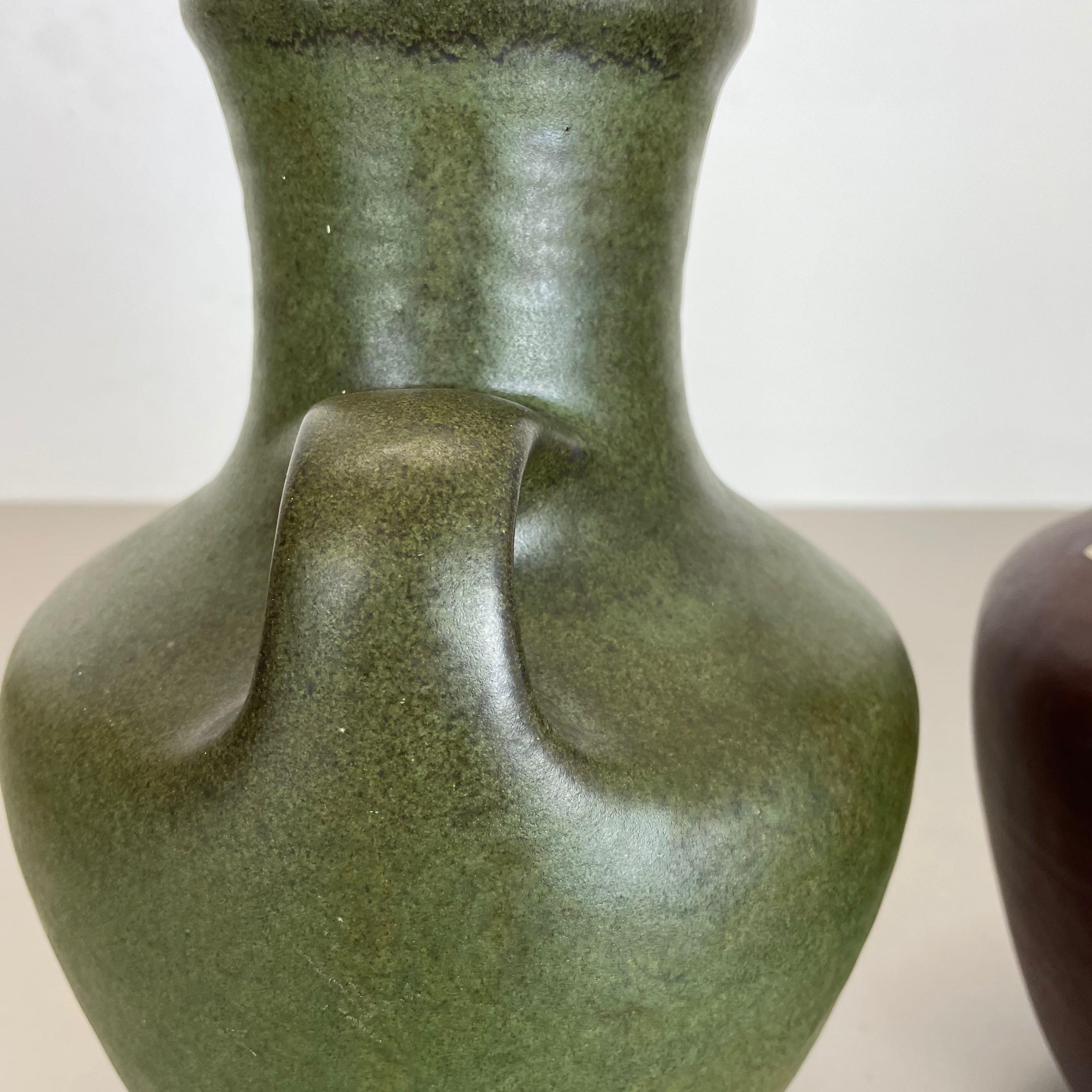 Set of 2 Ceramic Pottery Vase Heinz Siery Carstens Tönnieshof, Germany, 1970s For Sale 10