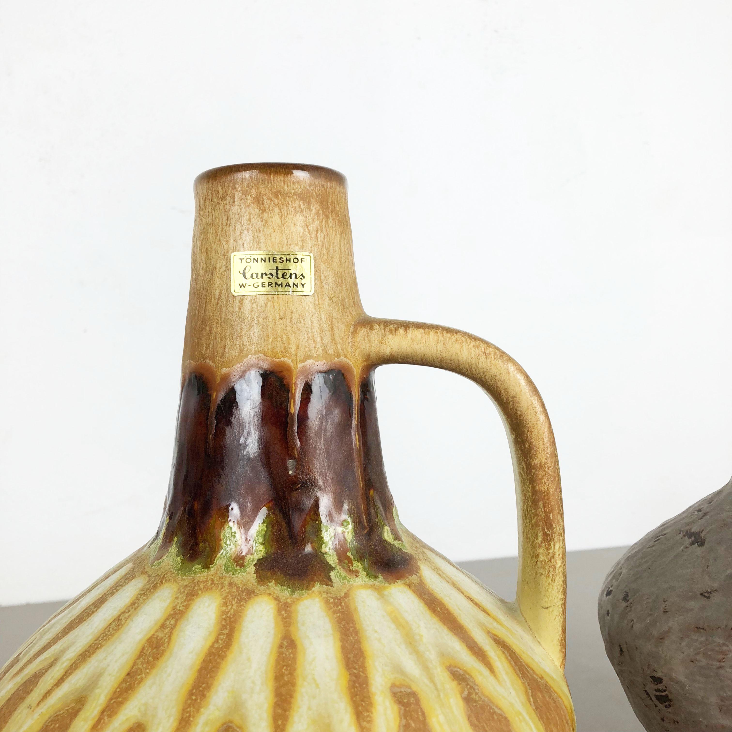Tedesco Set di 2 vasi in ceramica Heinz Siery Carstens Tönnieshof, Germania, anni '70 in vendita