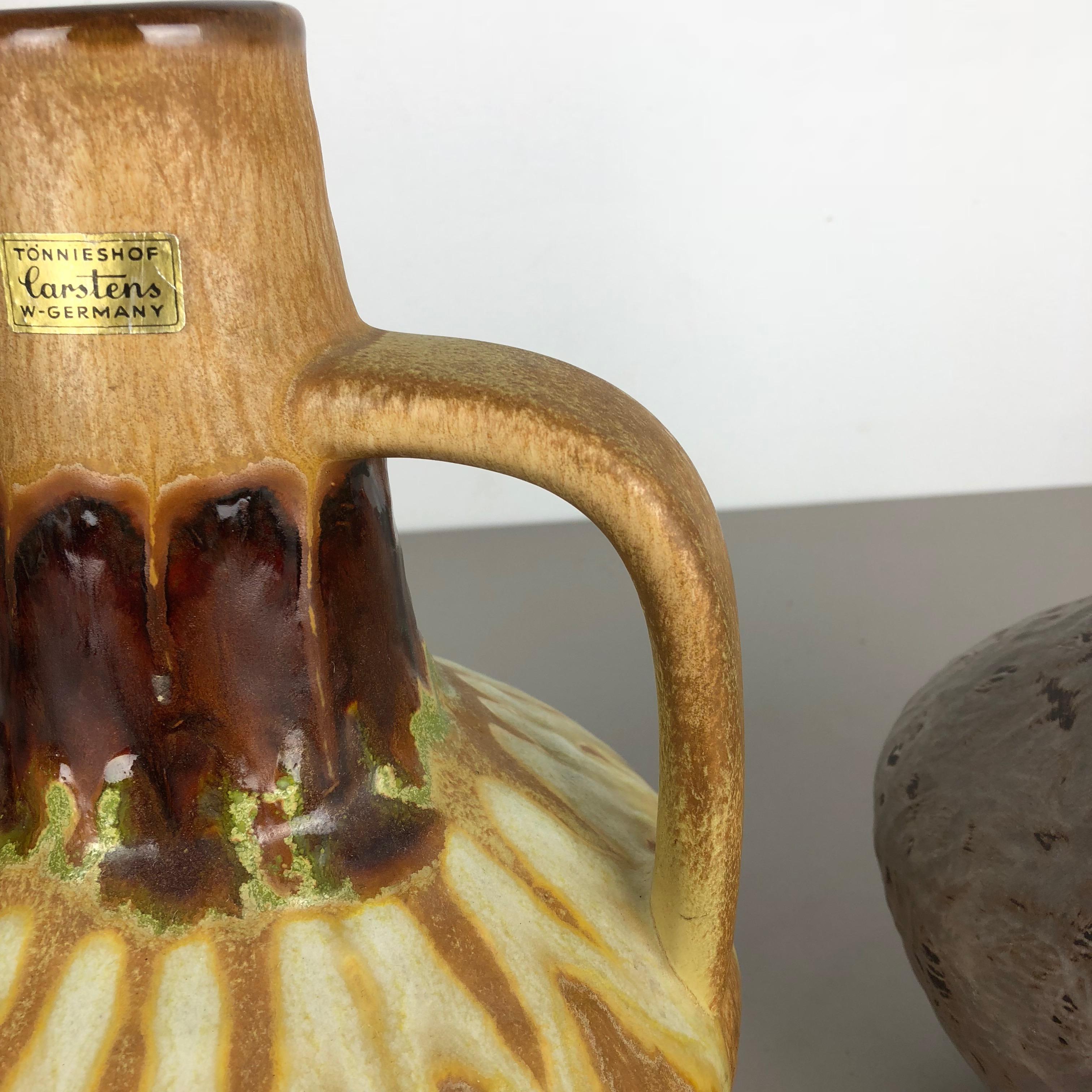 Set di 2 vasi in ceramica Heinz Siery Carstens Tönnieshof, Germania, anni '70 In condizioni buone in vendita a Kirchlengern, DE