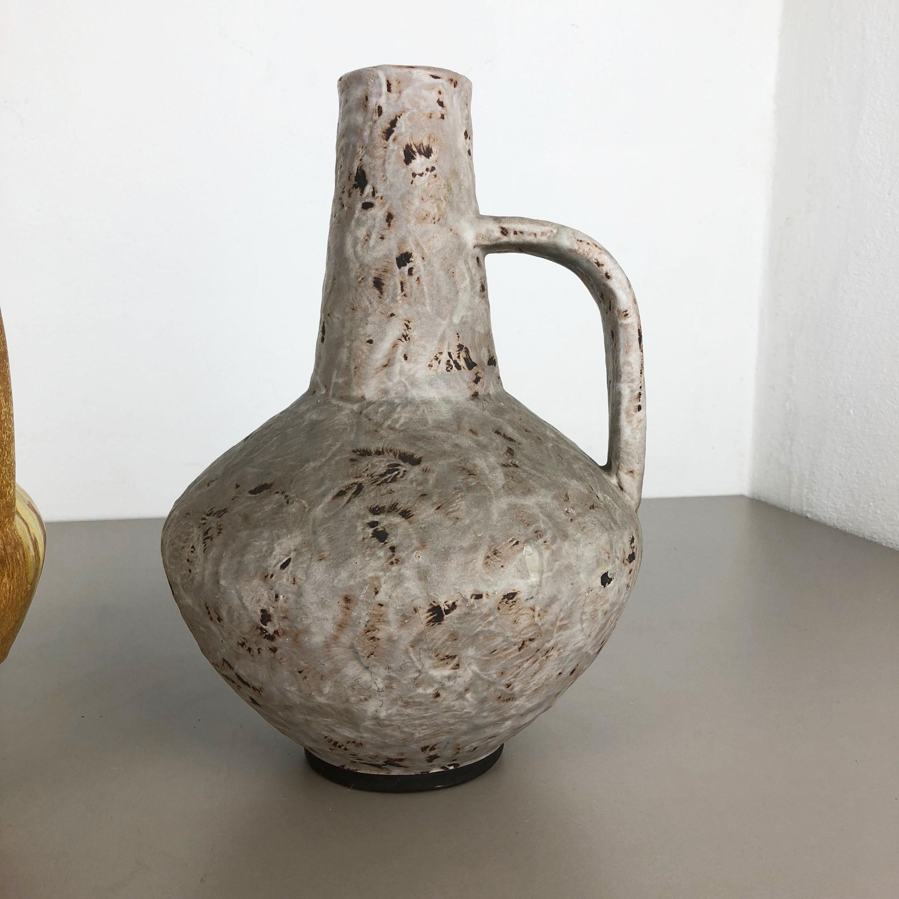 Set of 2 Ceramic Pottery Vase Heinz Siery Carstens Tönnieshof, Germany, 1970s 2
