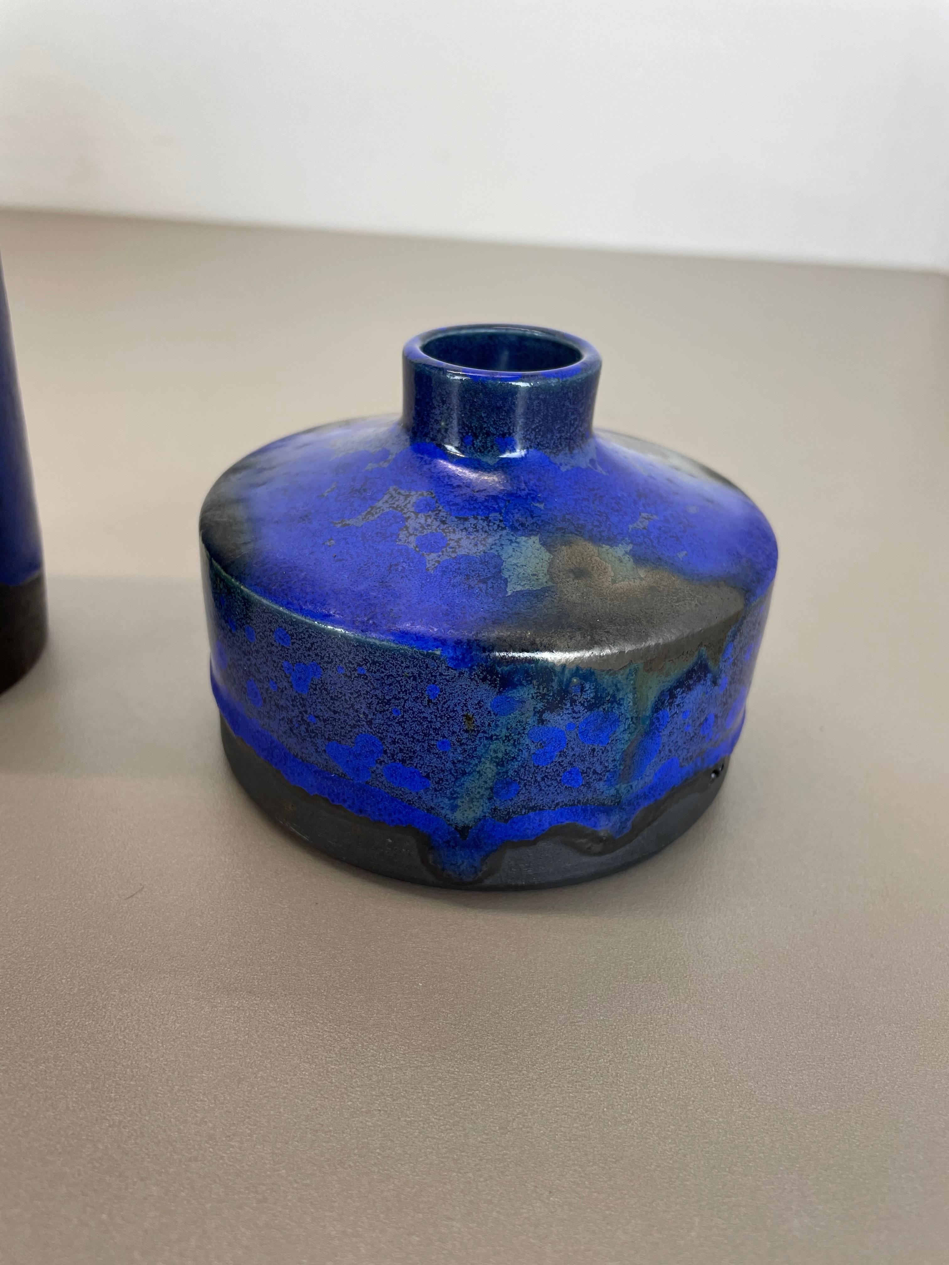 Lote de 2 jarrones de cerámica Studio Pottery 