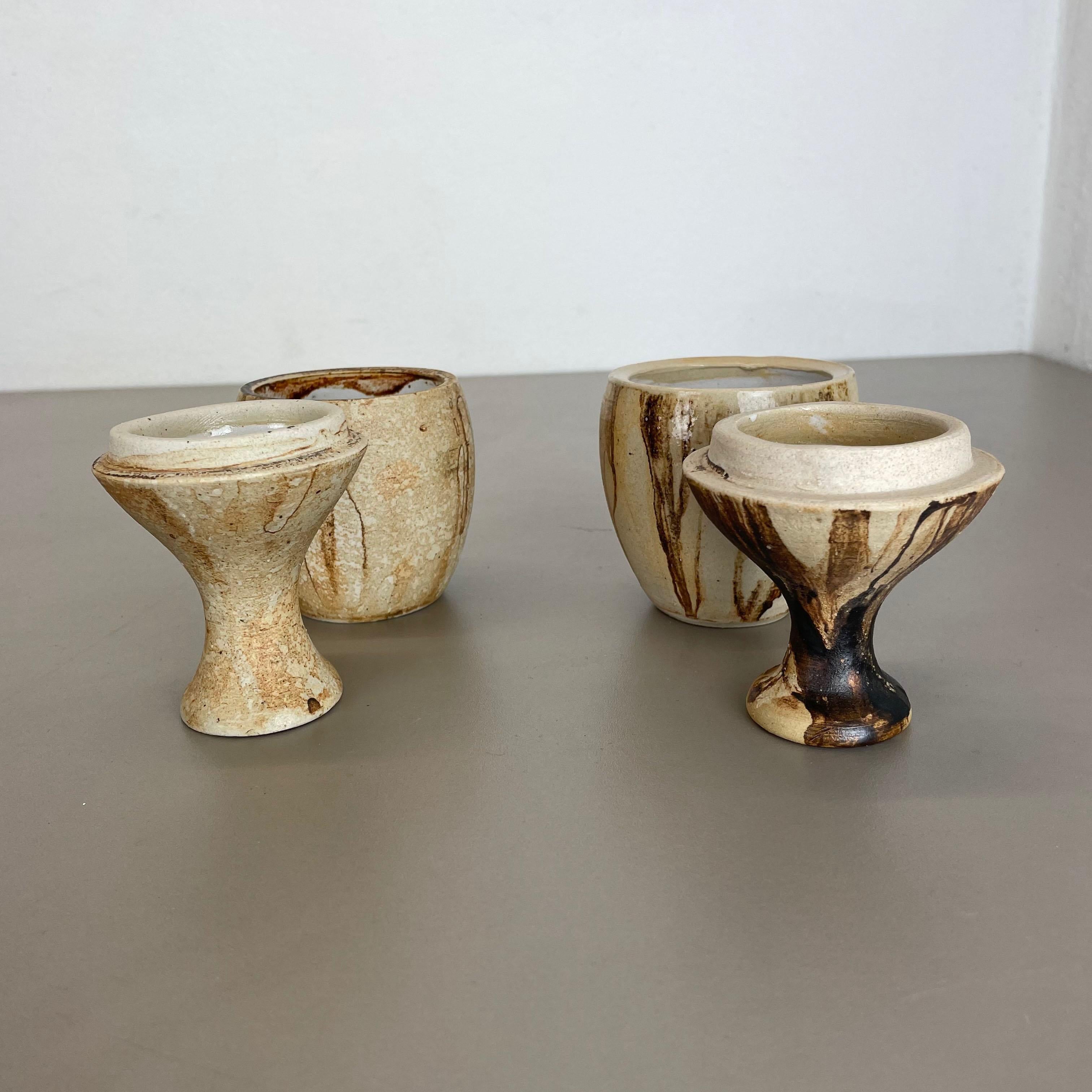 Set von 2 keramischen Studio-Keramik-Objekten von Gerhard Liebenthron, Deutschland, 1970er Jahre im Angebot 8