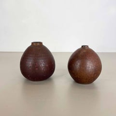 Set von 2 Keramikvasen aus Studio-Keramik von Elmar & Elke Kubicek, Deutschland, 1970er Jahre