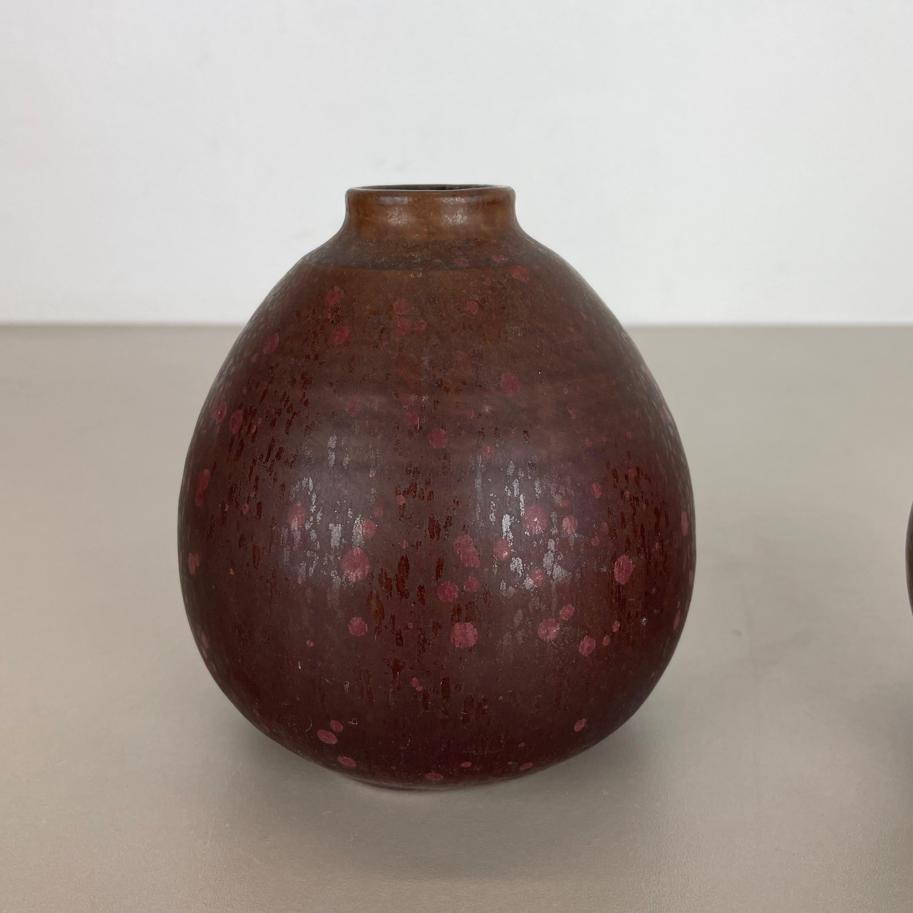 Set von 2 Keramikvasen aus Studio-Keramik von Elmar & Elke Kubicek, Deutschland, 1970er Jahre im Zustand „Gut“ im Angebot in Kirchlengern, DE