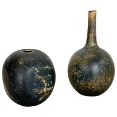 Set of 2 Ceramic Studio Pottery Vase by Gerhard Liebenthron, Germany, 1970s