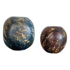 Set of 2 Ceramic Studio Pottery Vase by Gerhard Liebenthron, Germany, 1970s