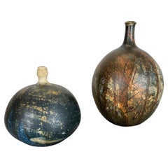 Set of 2 Ceramic Studio Pottery Vase by Gerhard Liebenthron, Germany, 1970s