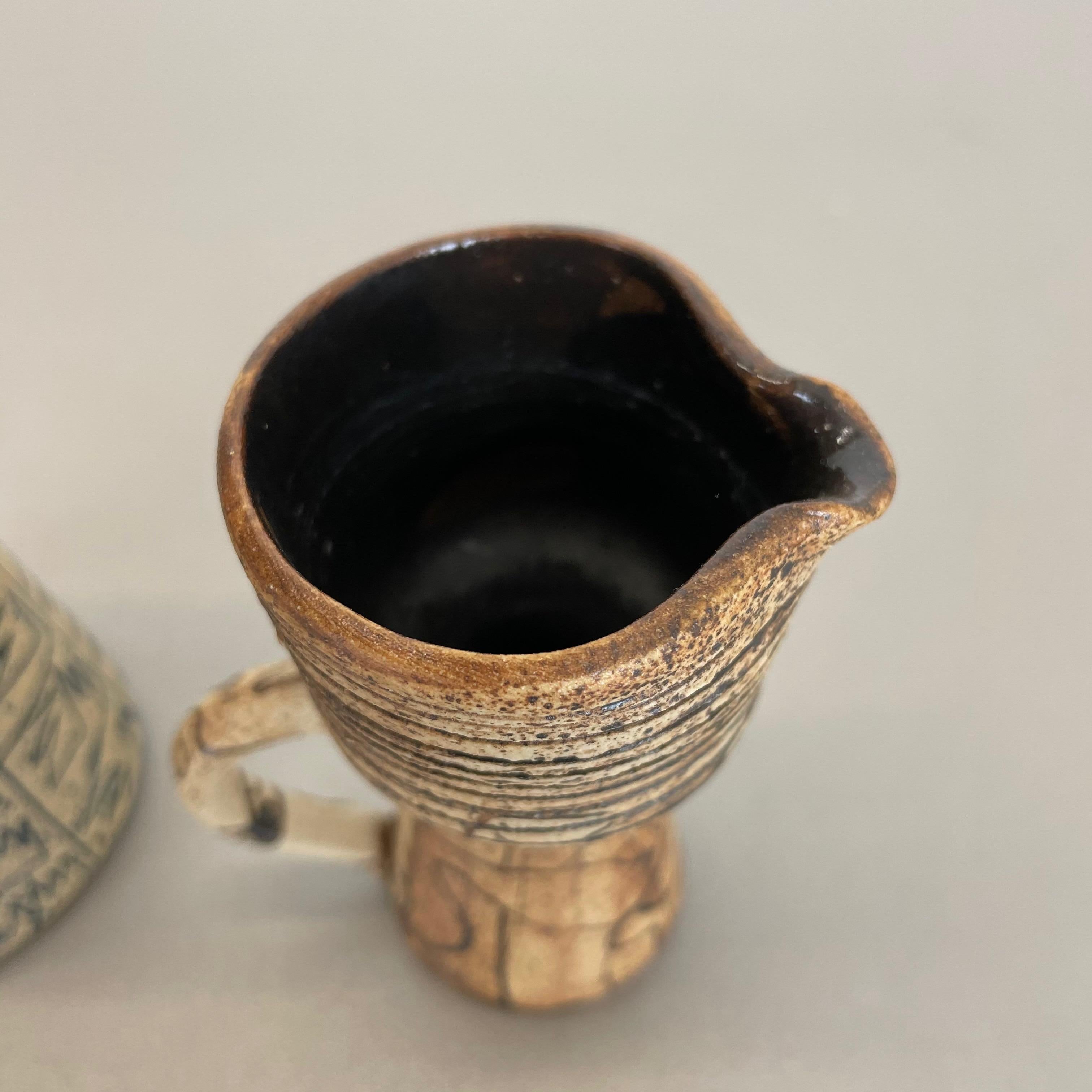 Set of 2 Ceramic Studio Pottery Vase by Gerhard Liebenthron, Germany, 1980s 5