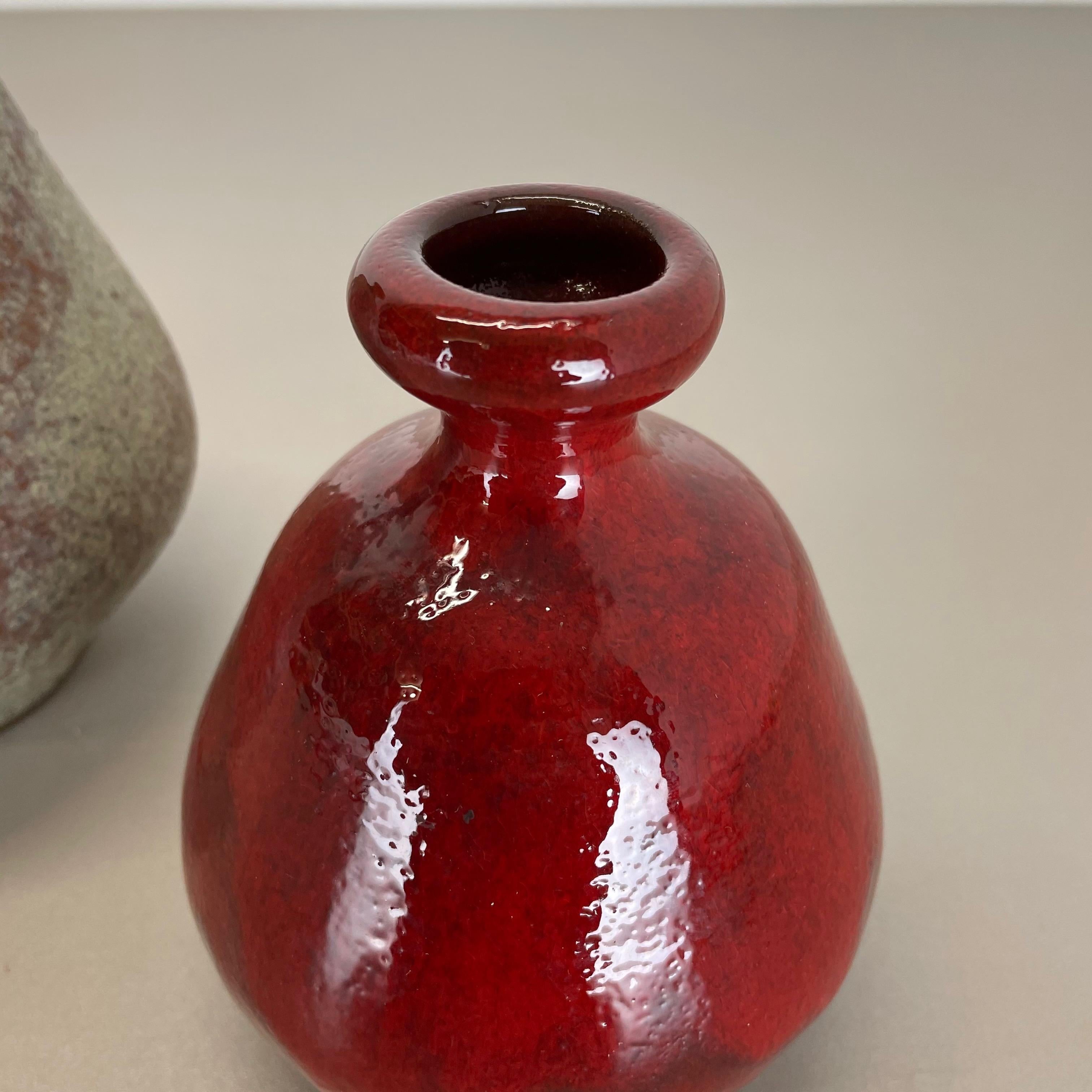 Ensemble de 2 vases en céramique de l'atelier de poterie de Hartwig Heyne Ceramics, Allemagne, 1970 en vente 6