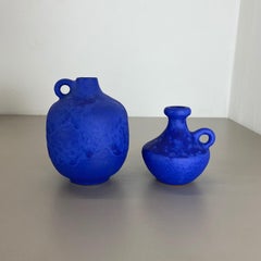 Set of 2 Ceramic Studio Pottery Vase by Hartwig Heyne Ceramics, Germany 1970s
