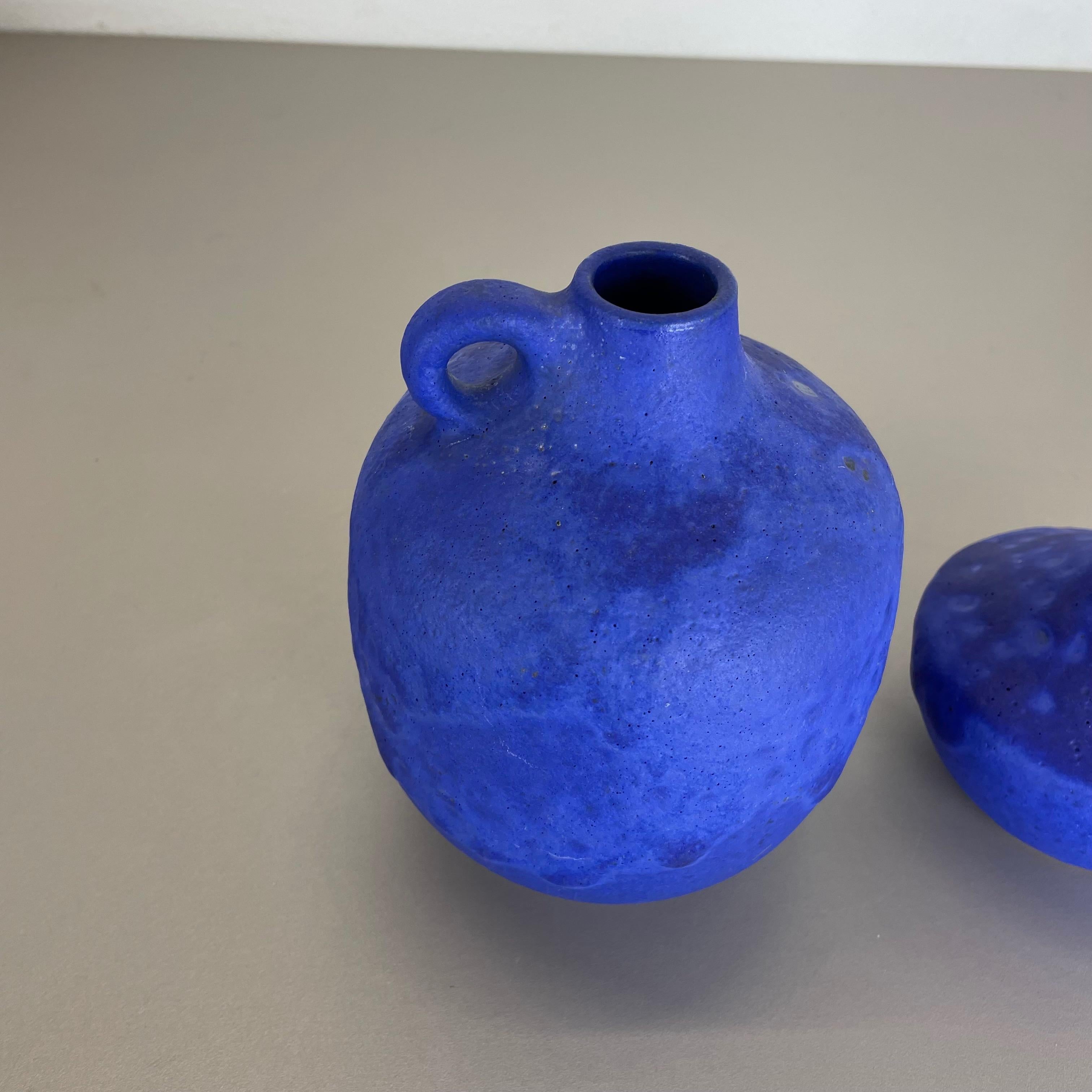 Set of 2 Ceramic Studio Pottery Vase by Hartwig Heyne Ceramics, Germany 1970s For Sale 1