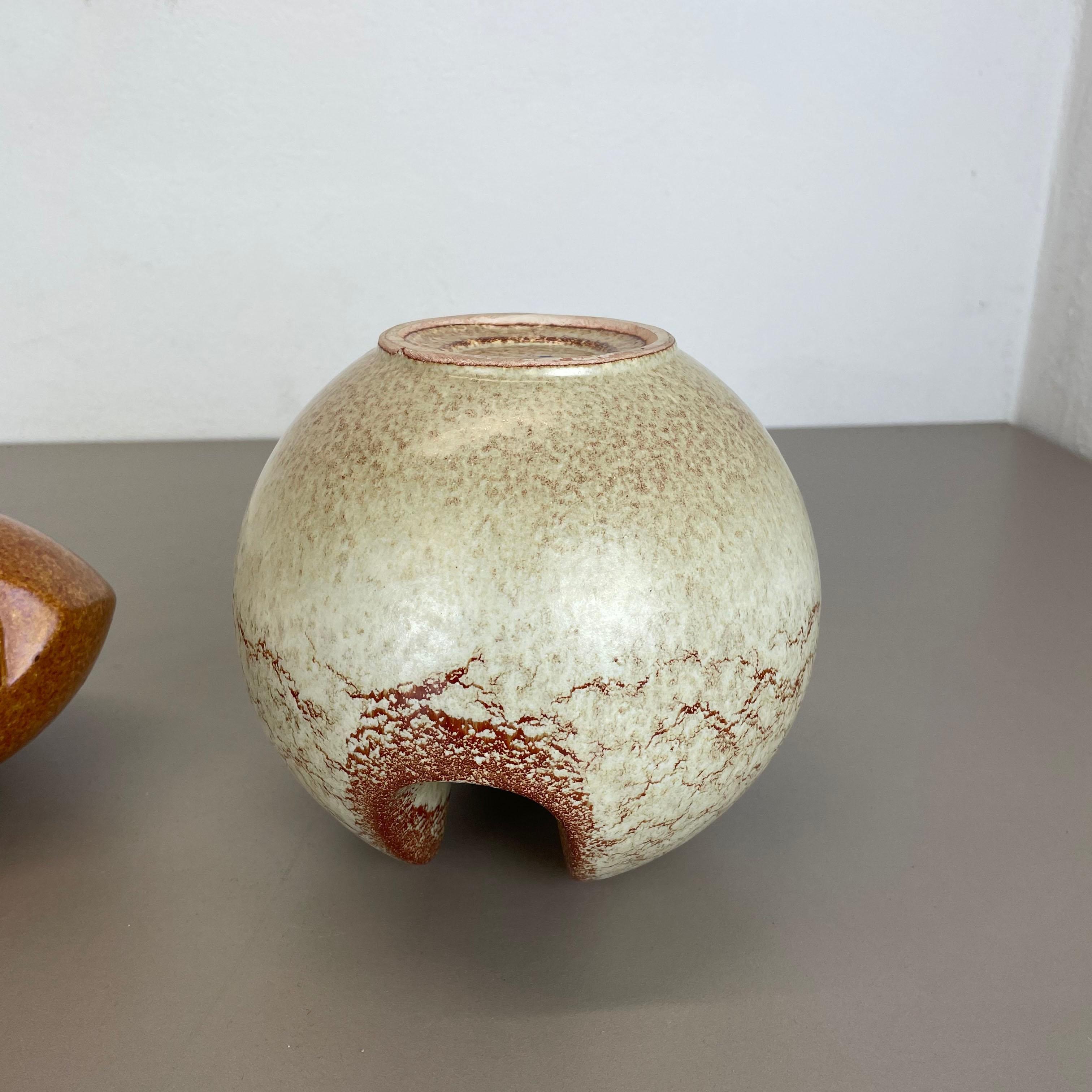 Set of 2 Ceramic Studio Pottery Vases by Bertoncello Ceramics, Italy 1970s 11