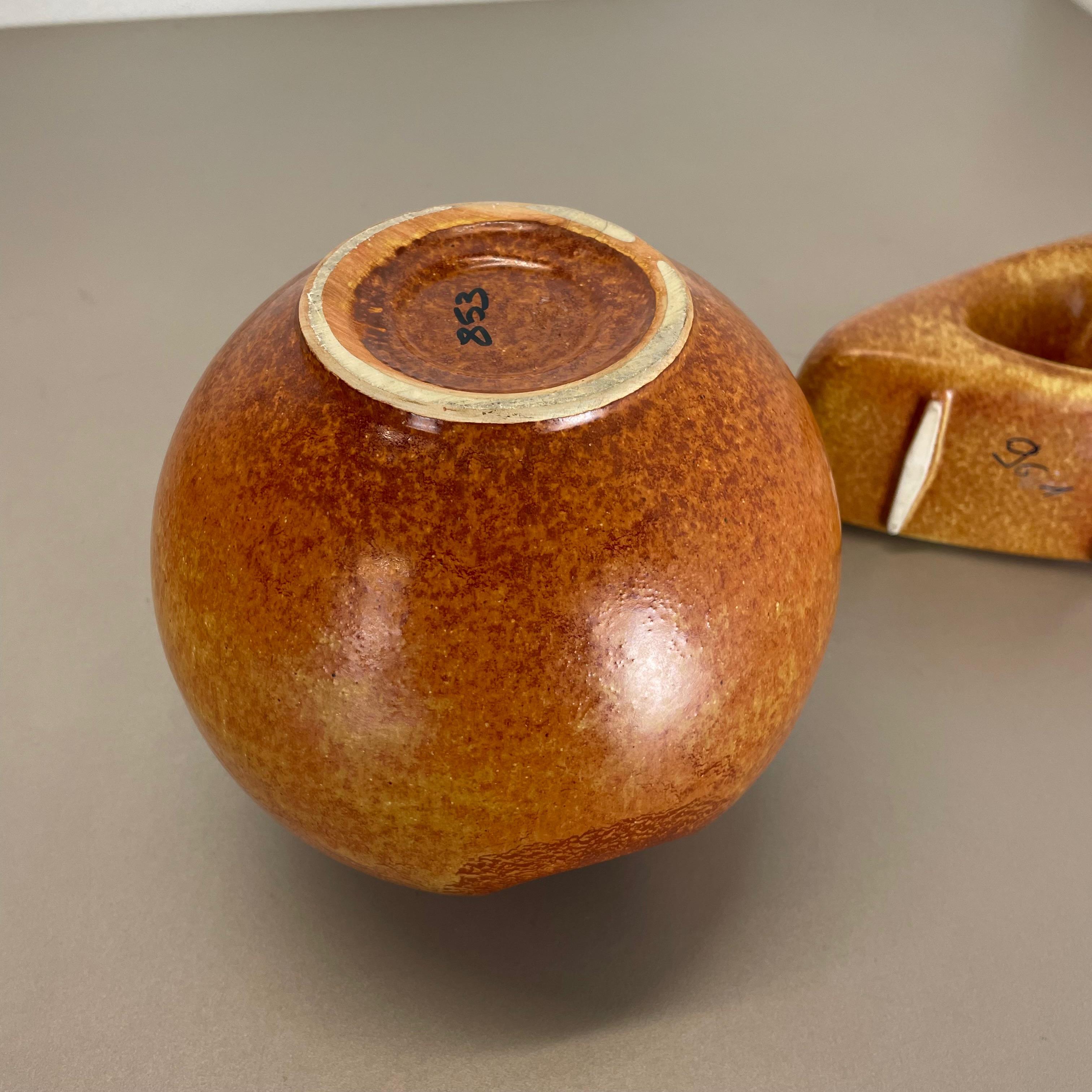 Ensemble de 2 vases en céramique Studio Pottery par Bertoncello Ceramics, Italie, années 1970 en vente 12