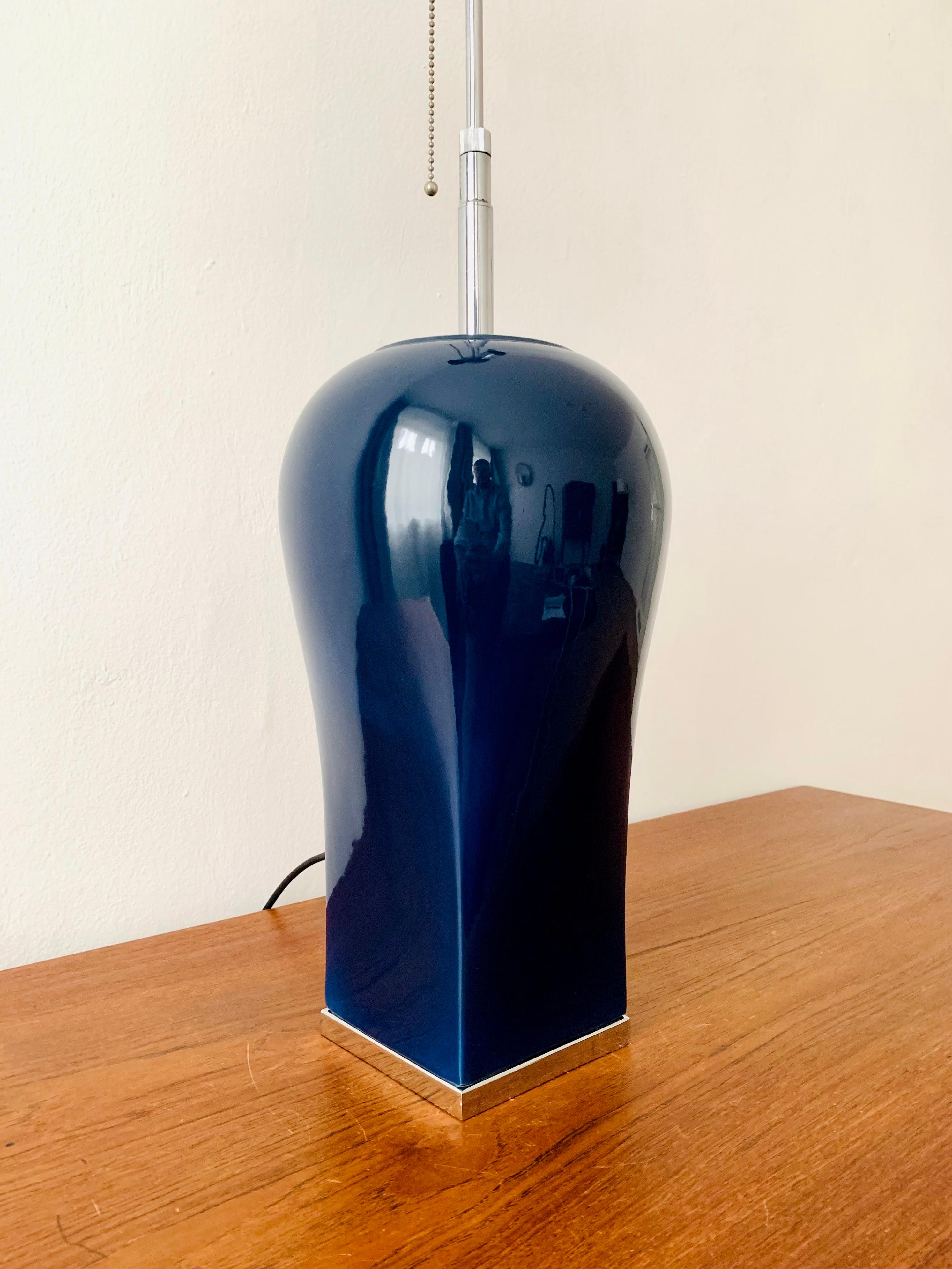 Milieu du XXe siècle Ensemble de 2 lampes de table en céramique en vente