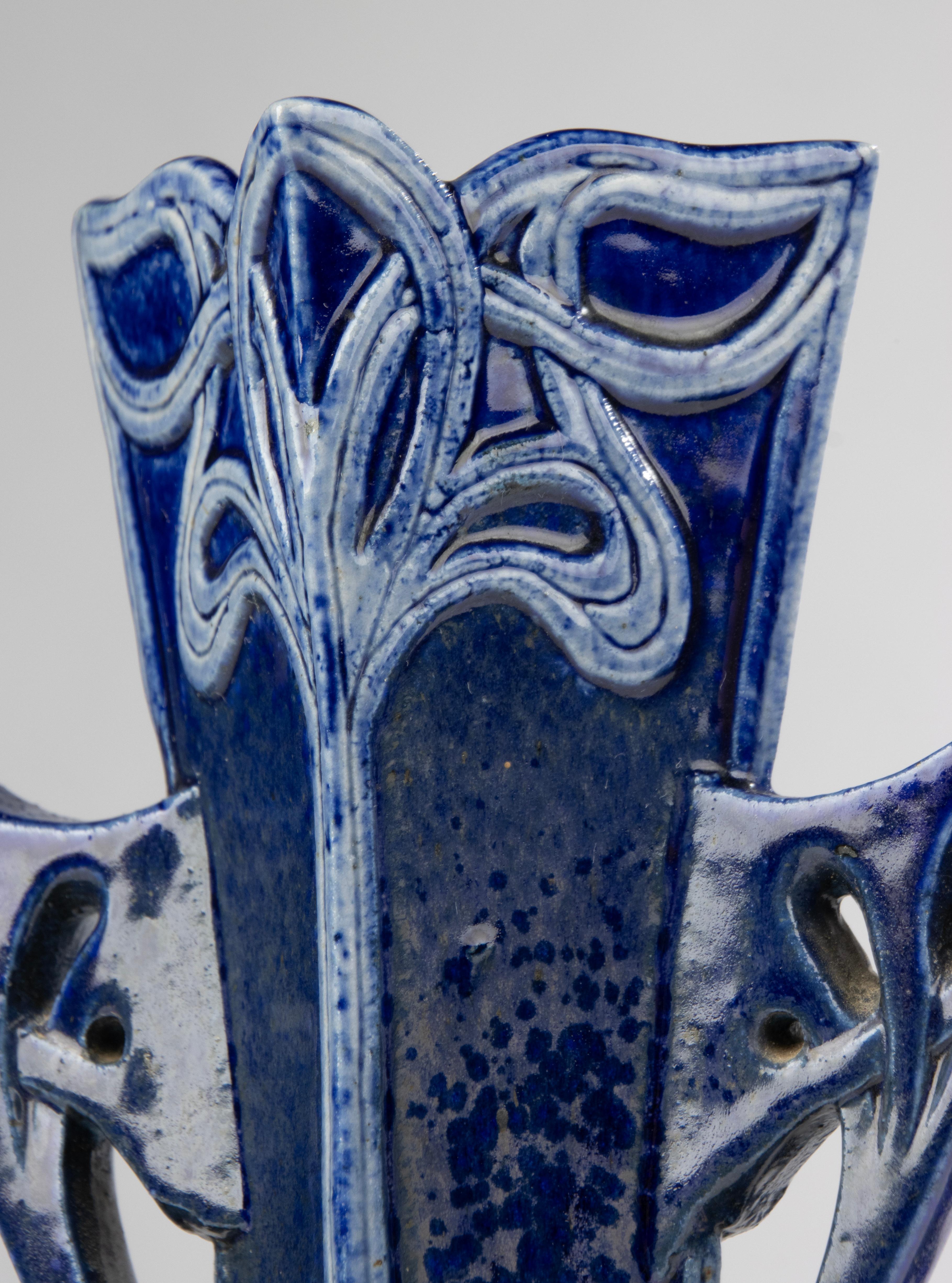 Set di 2 vasi in ceramica - Art Nouveau in vendita 4
