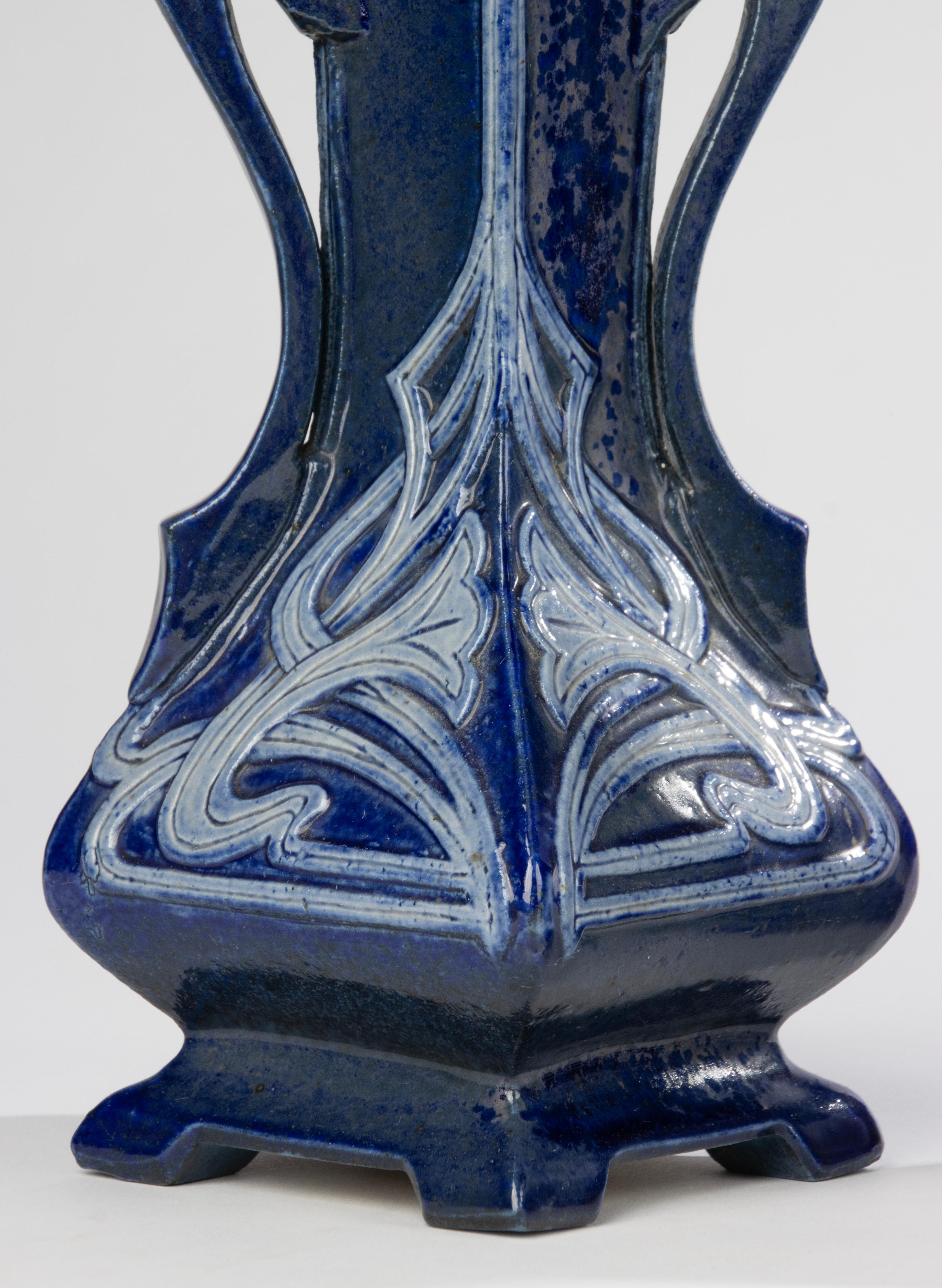 Fatto a mano Set di 2 vasi in ceramica - Art Nouveau in vendita