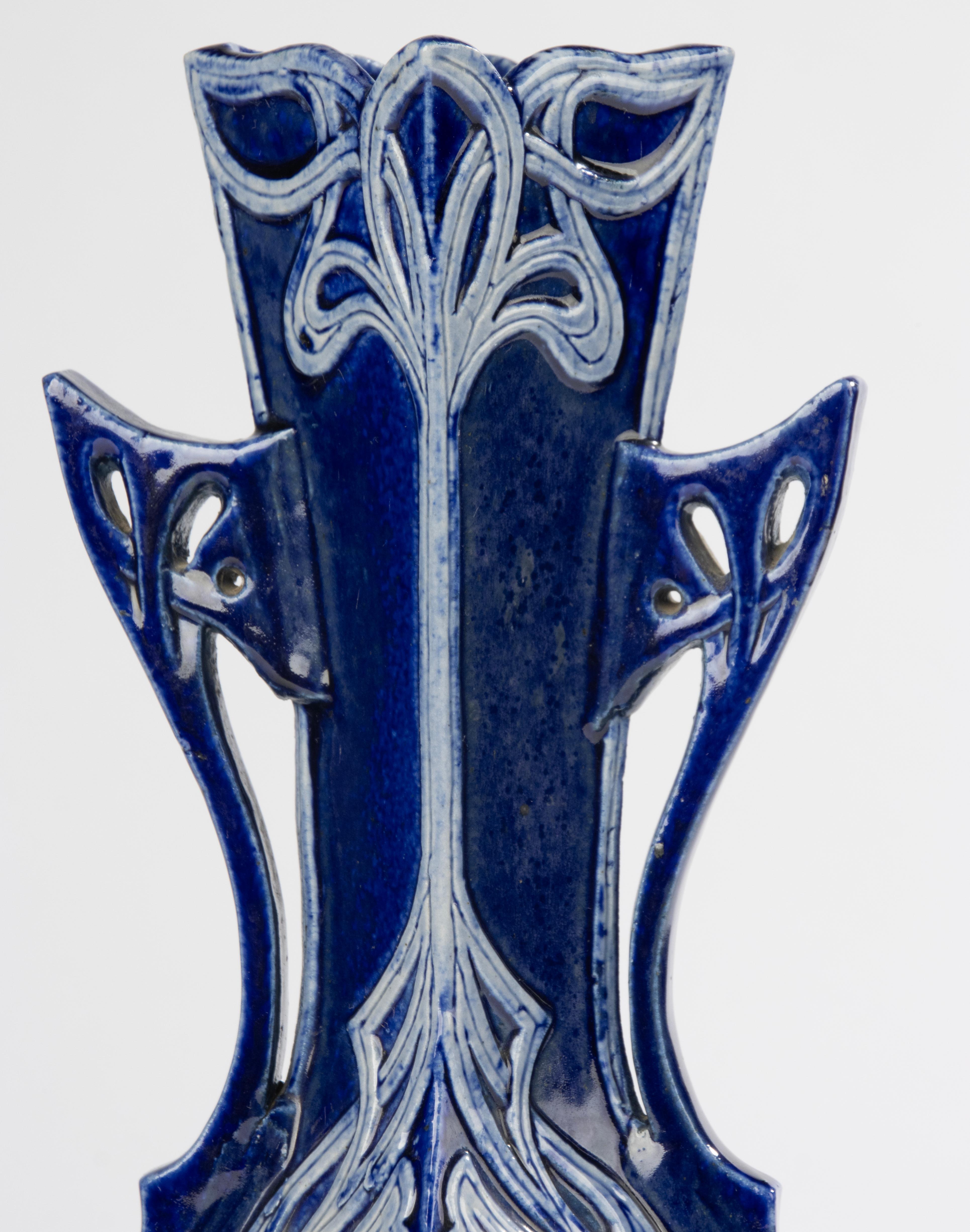 Inizio XX secolo Set di 2 vasi in ceramica - Art Nouveau in vendita