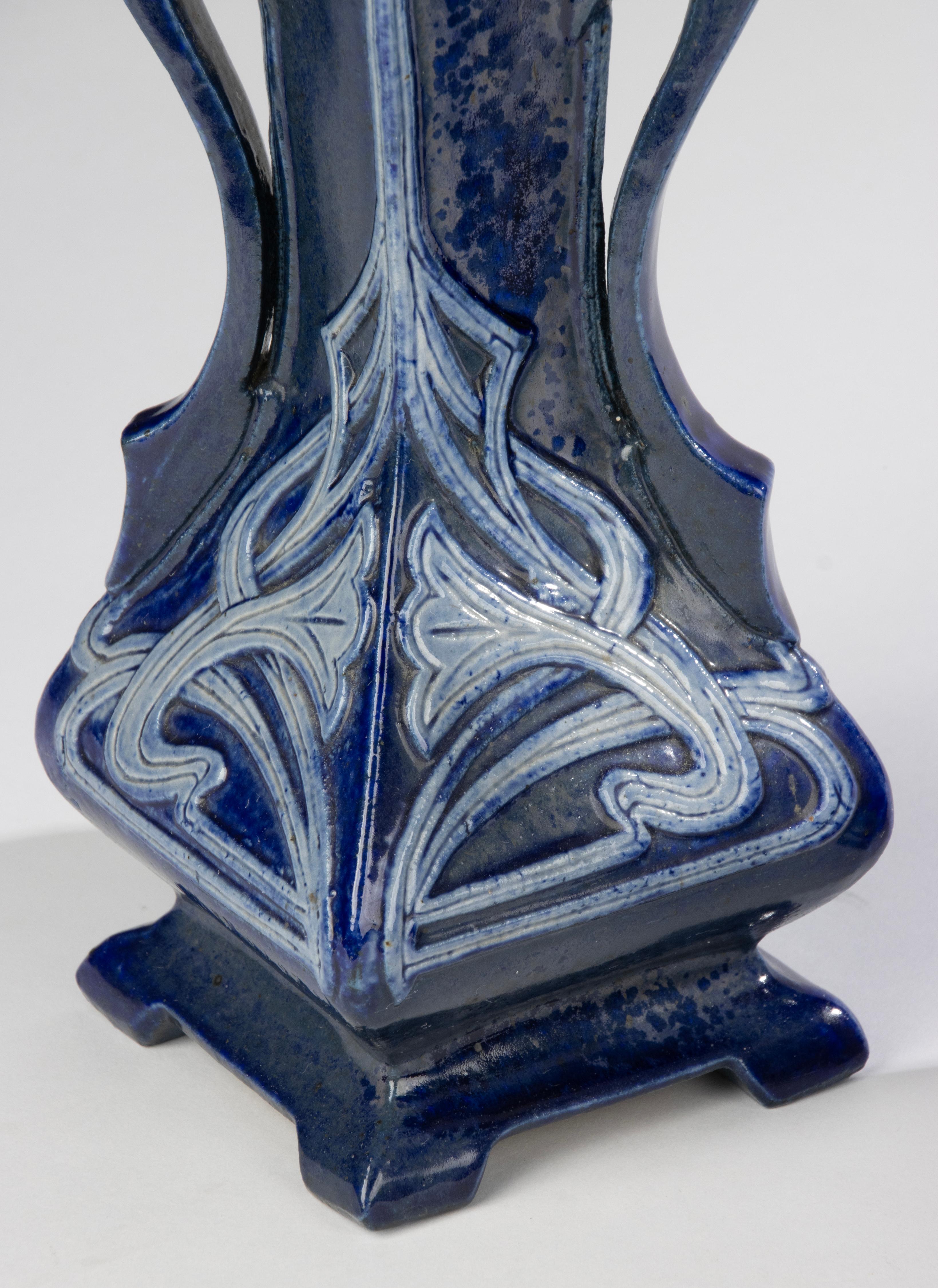 Ceramica Set di 2 vasi in ceramica - Art Nouveau in vendita